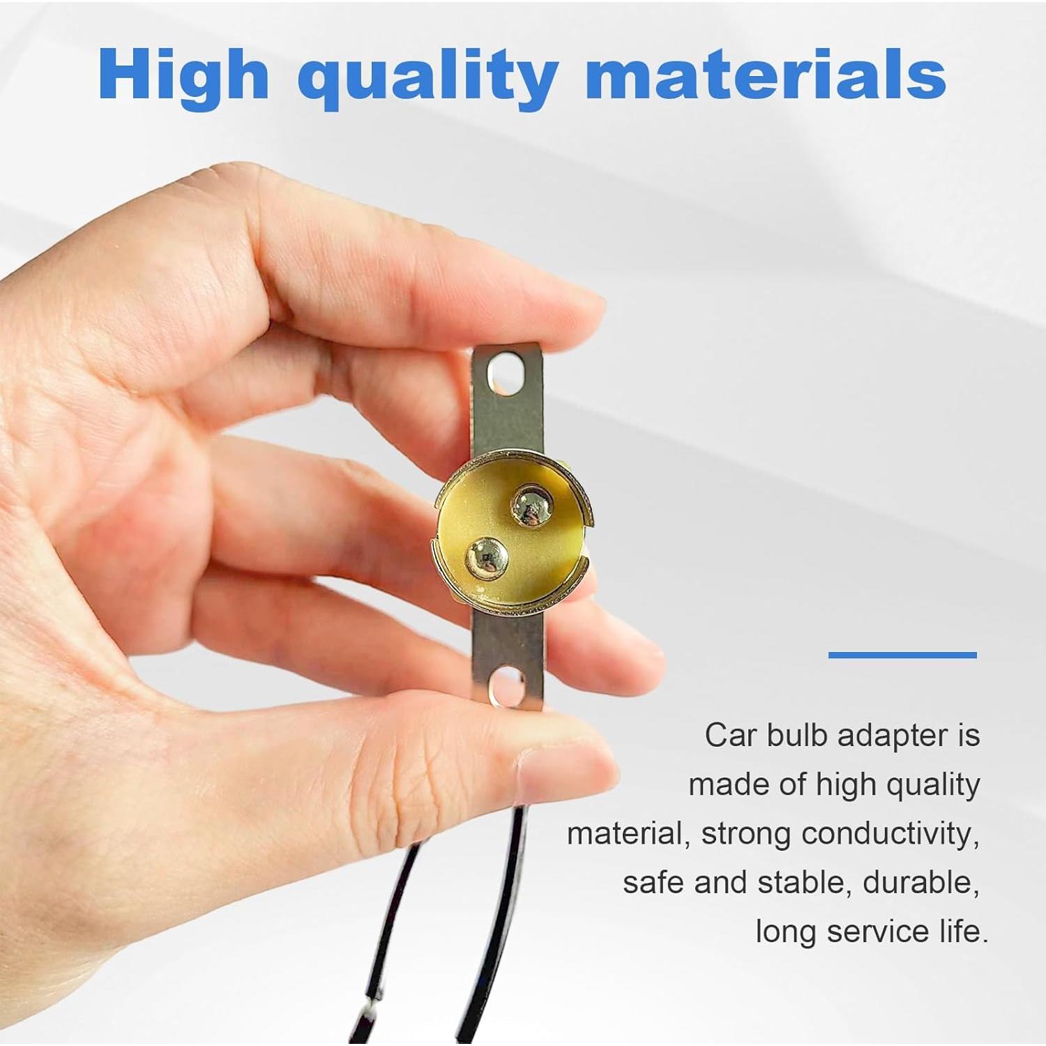 Zócalo de Bombilla de Luz de Coche Augeny BA15D Largo