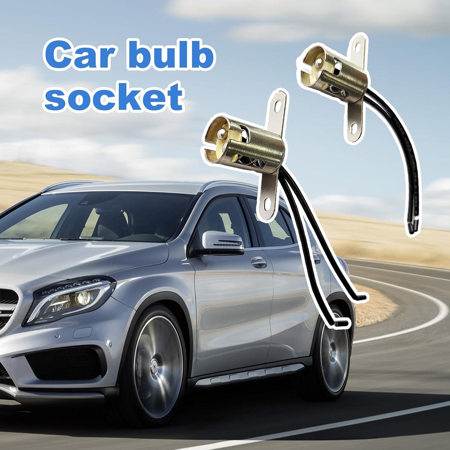 Zócalo de Bombilla de Luz de Coche Augeny BA15D Largo