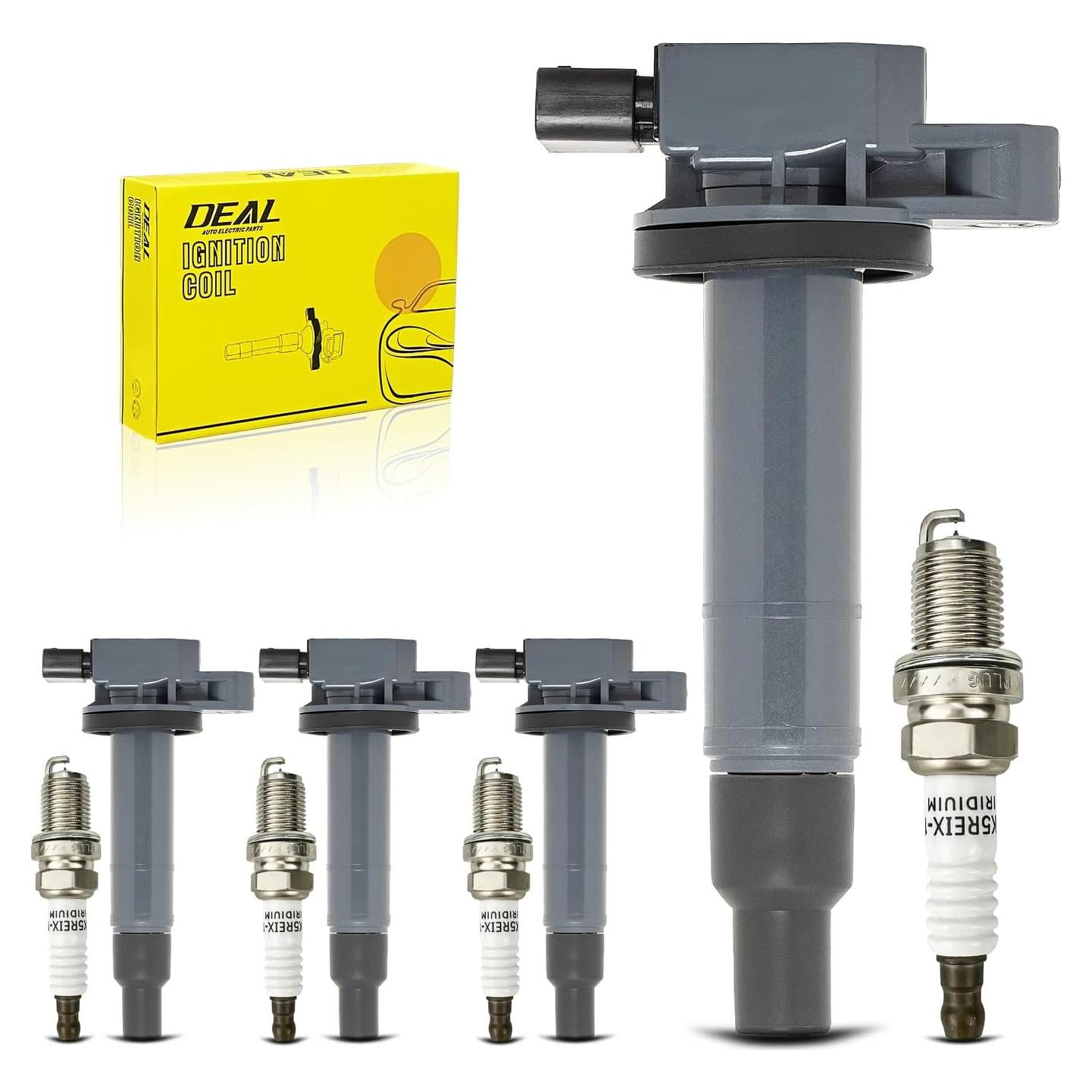 Juego de 4 Bobinas de Encendido y Bujías Iridio DEAL AUTO 1.01kg