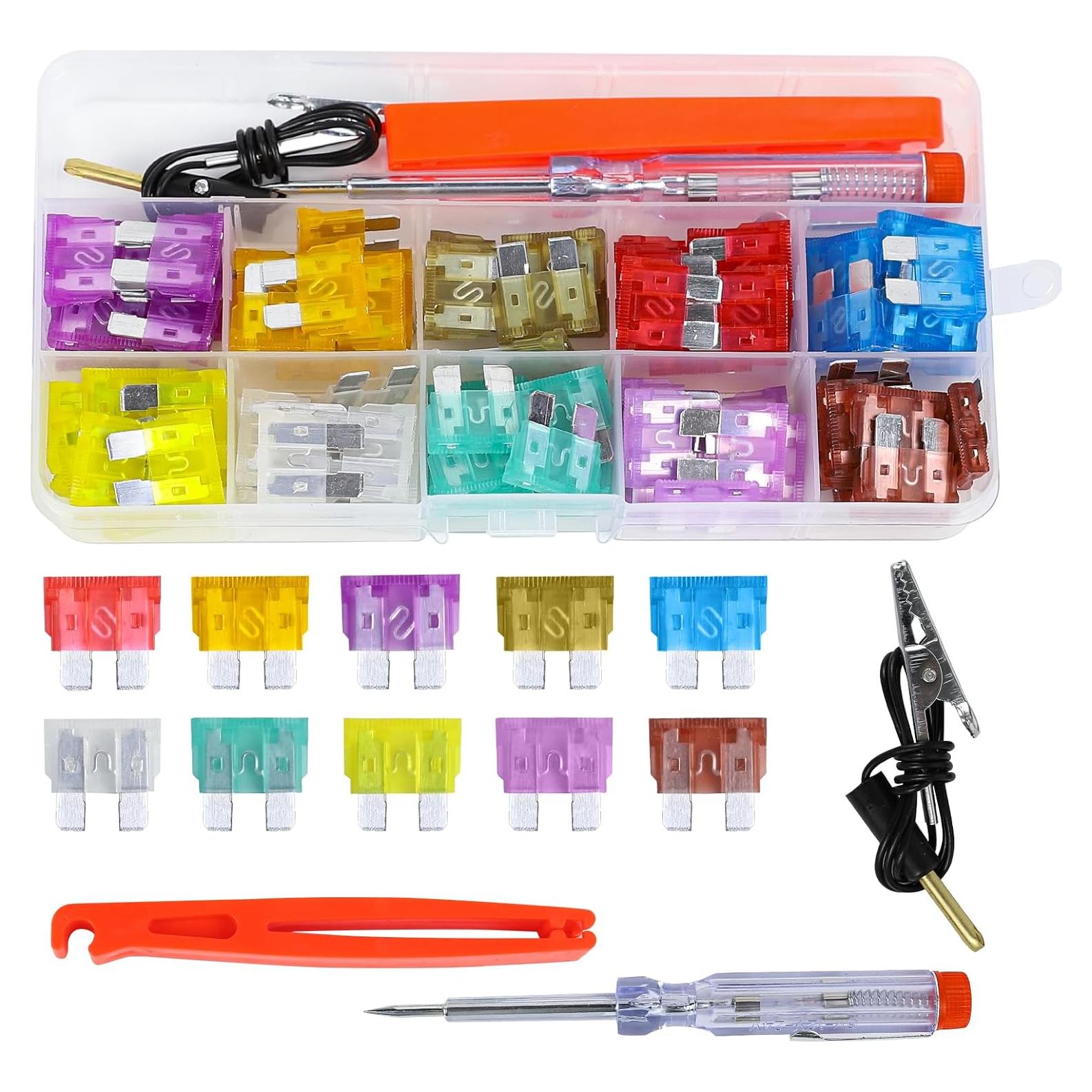 Kit de Fusibles Automotrices Ongfuwu 100PCS con Extractor