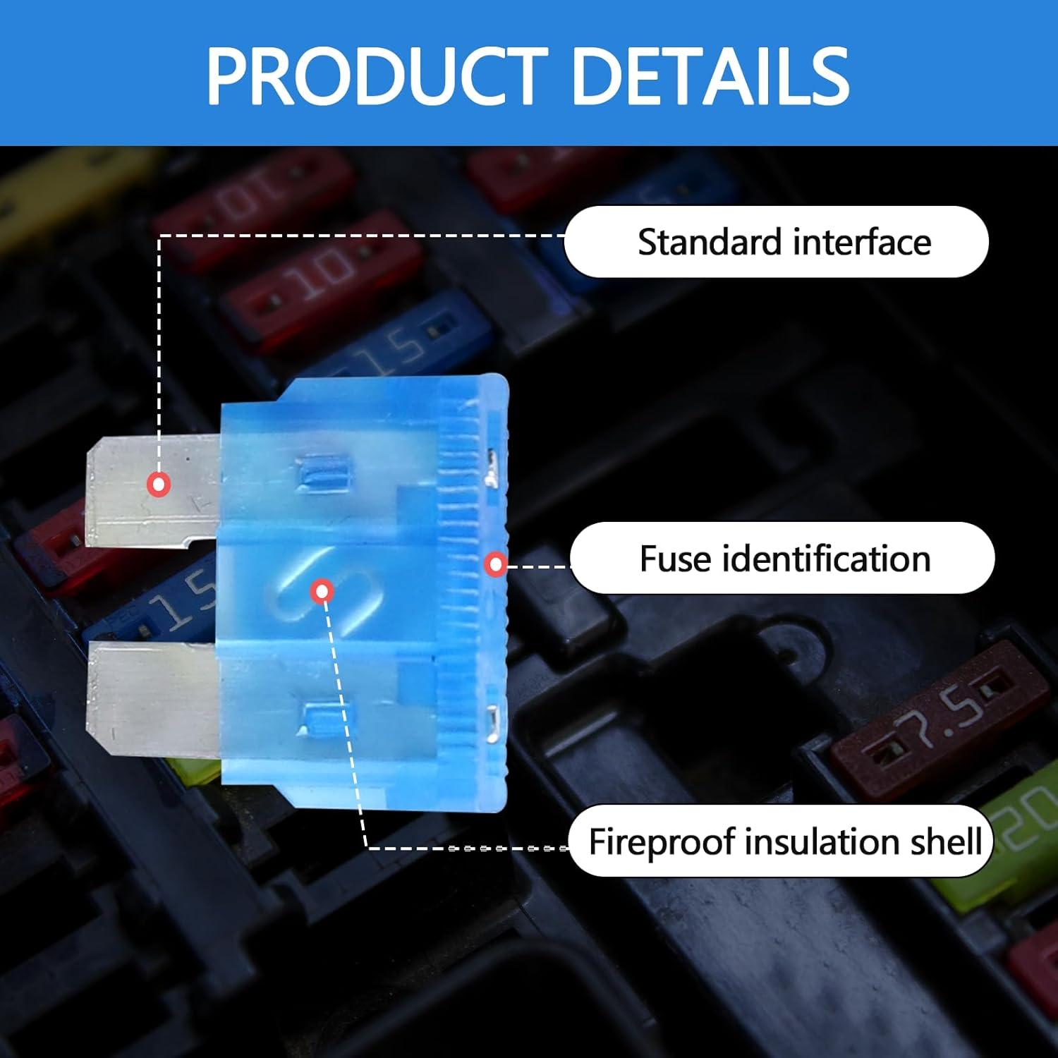 Kit de Fusibles Automotrices Ongfuwu 100PCS con Extractor