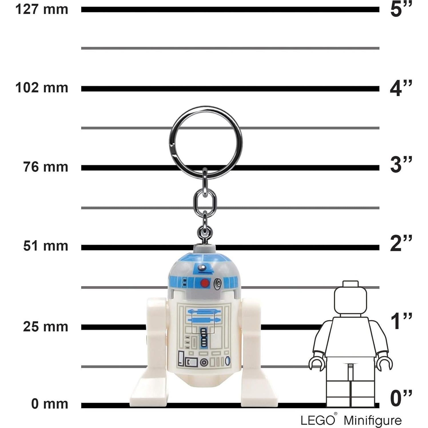 Llavero R2-D2 LEGO Star Wars con Luz LED 5,08 cm