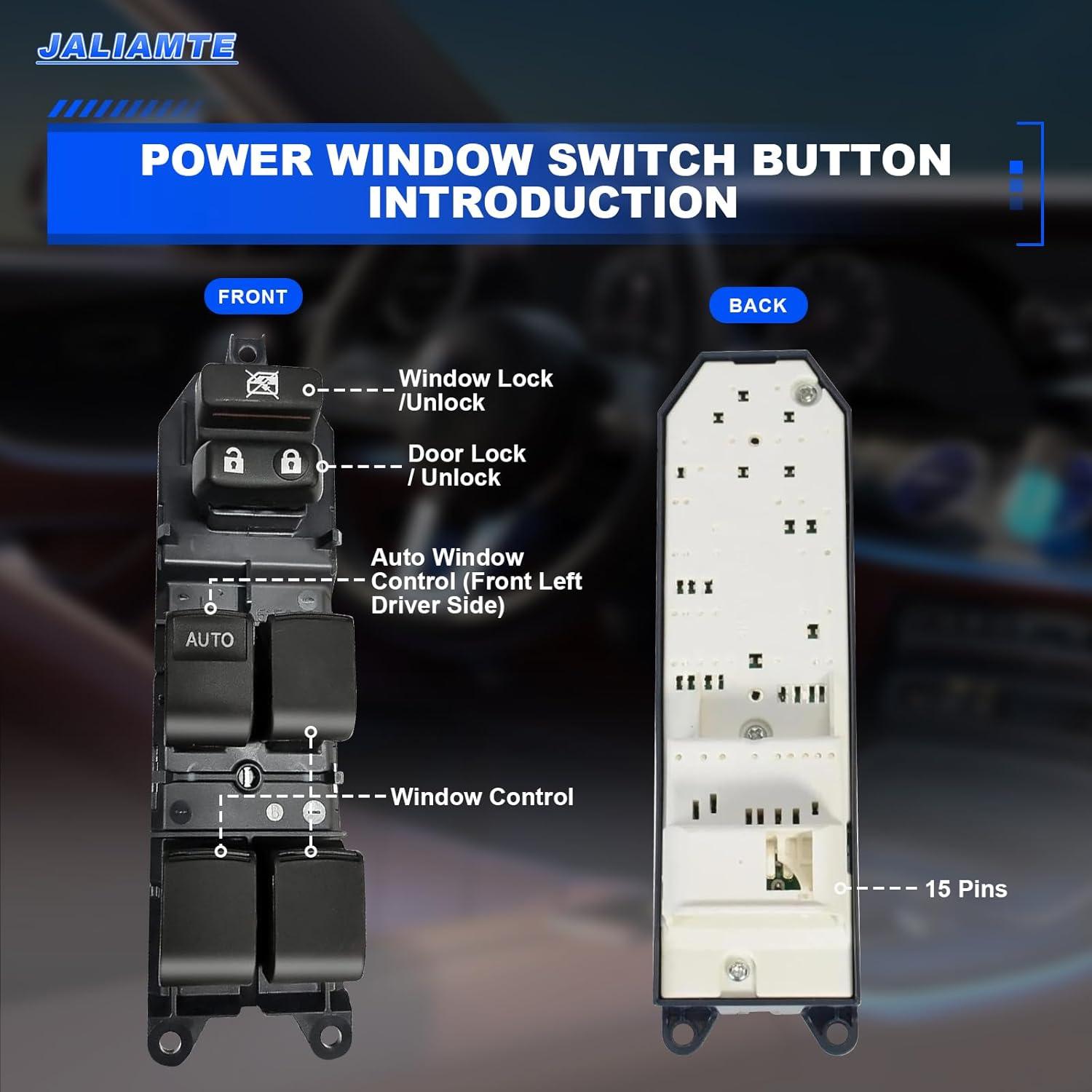 Interruptor de Ventana Eléctrica Maestro JALIAMTE para Toyota