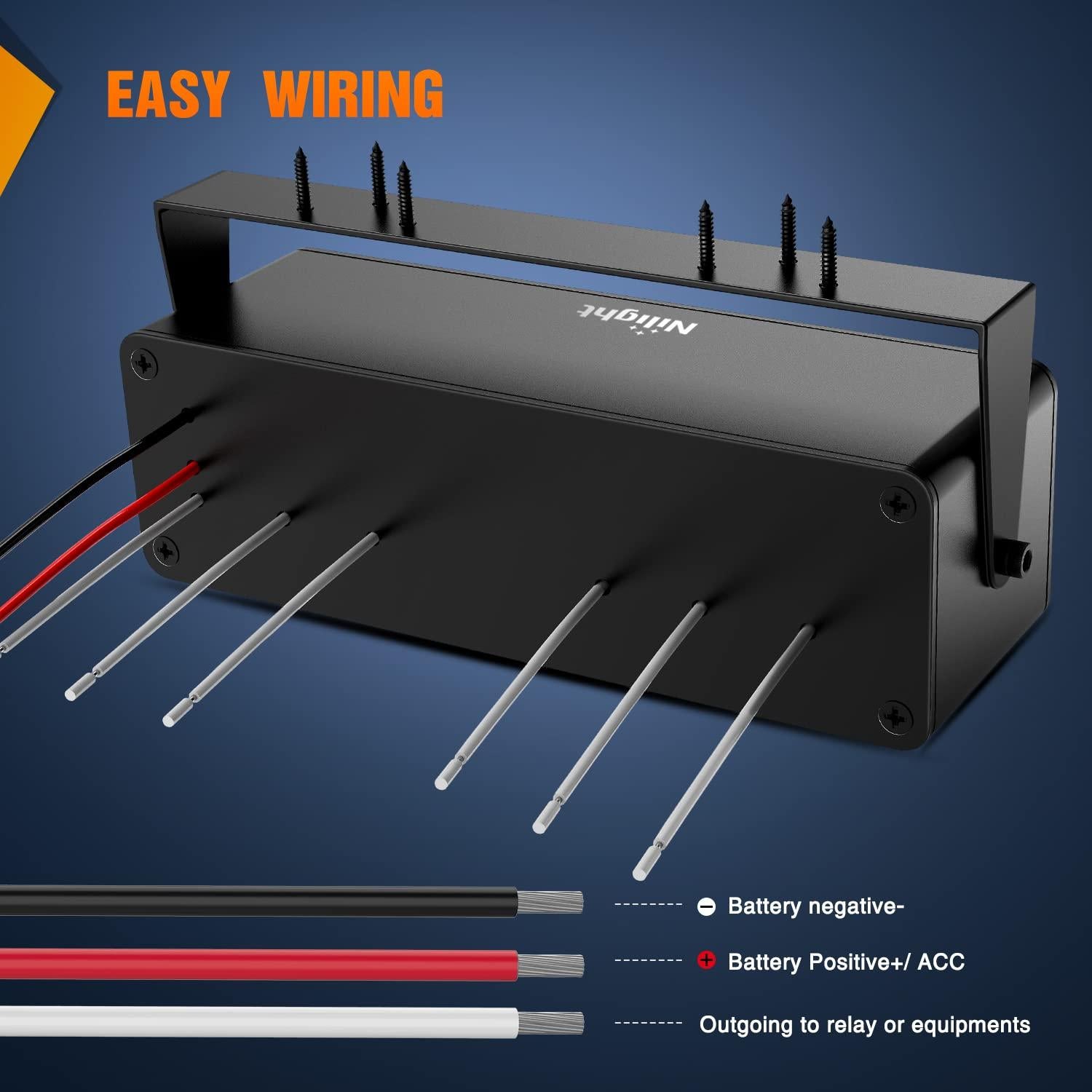 Caja de Interruptores Nilight 6 Gang 12V con Cargador USB