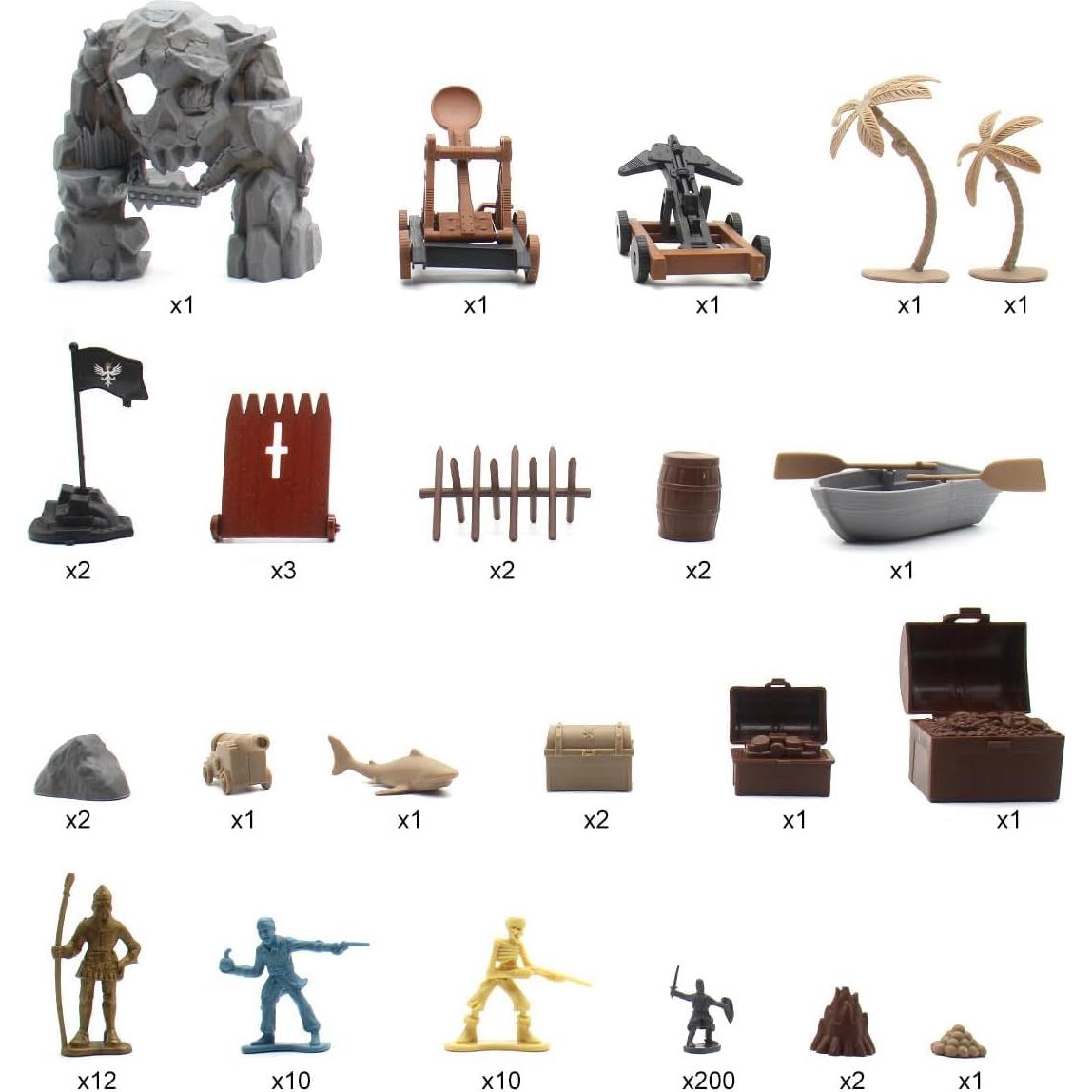 Juego de Construcción Castillo Medieval Mostop con 200 Soldados