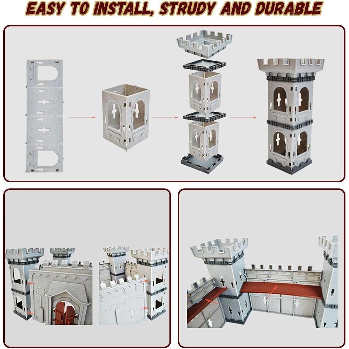 Juego de Construcción Castillo Medieval Mostop con 200 Soldados