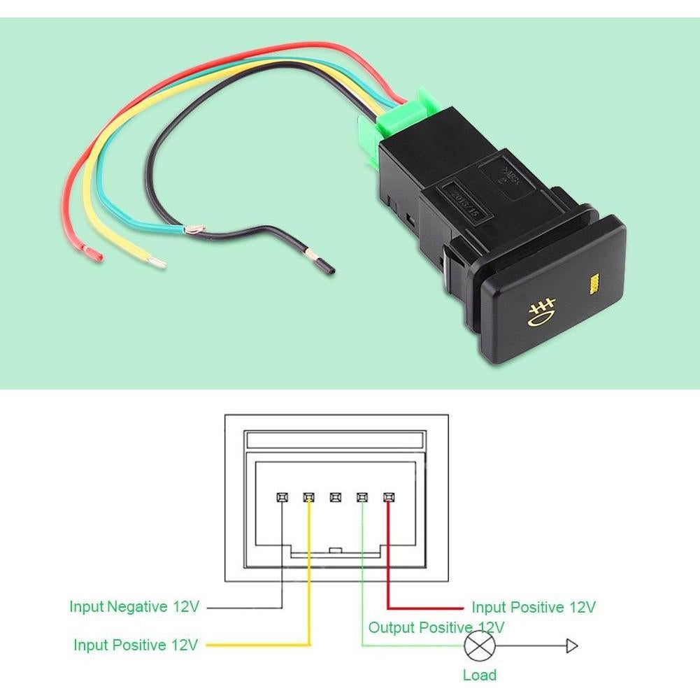 Interruptor Luz Antiniebla 12V Keenso para Toyota