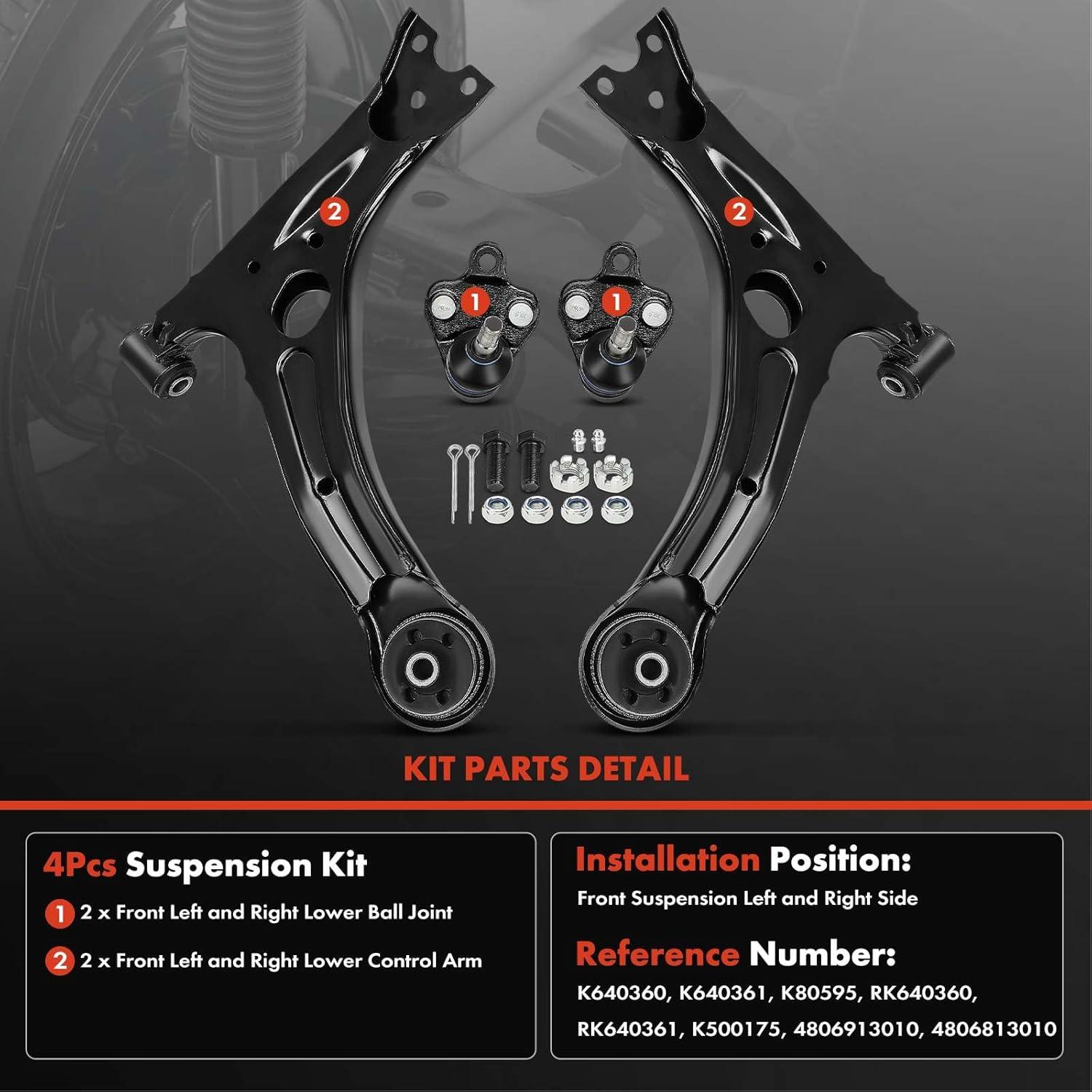 Conjunto de Suspensión A-Premium 4 Piezas Toyota/Pontiac