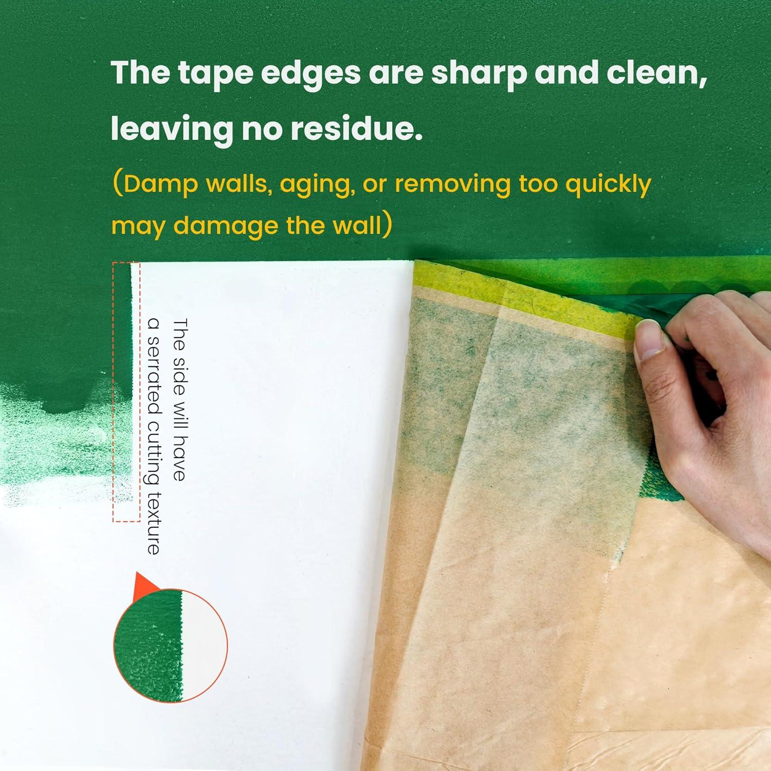 Papel de Enmascarar Pre-Cinta Voomey 18cm x 25m con Dispensador