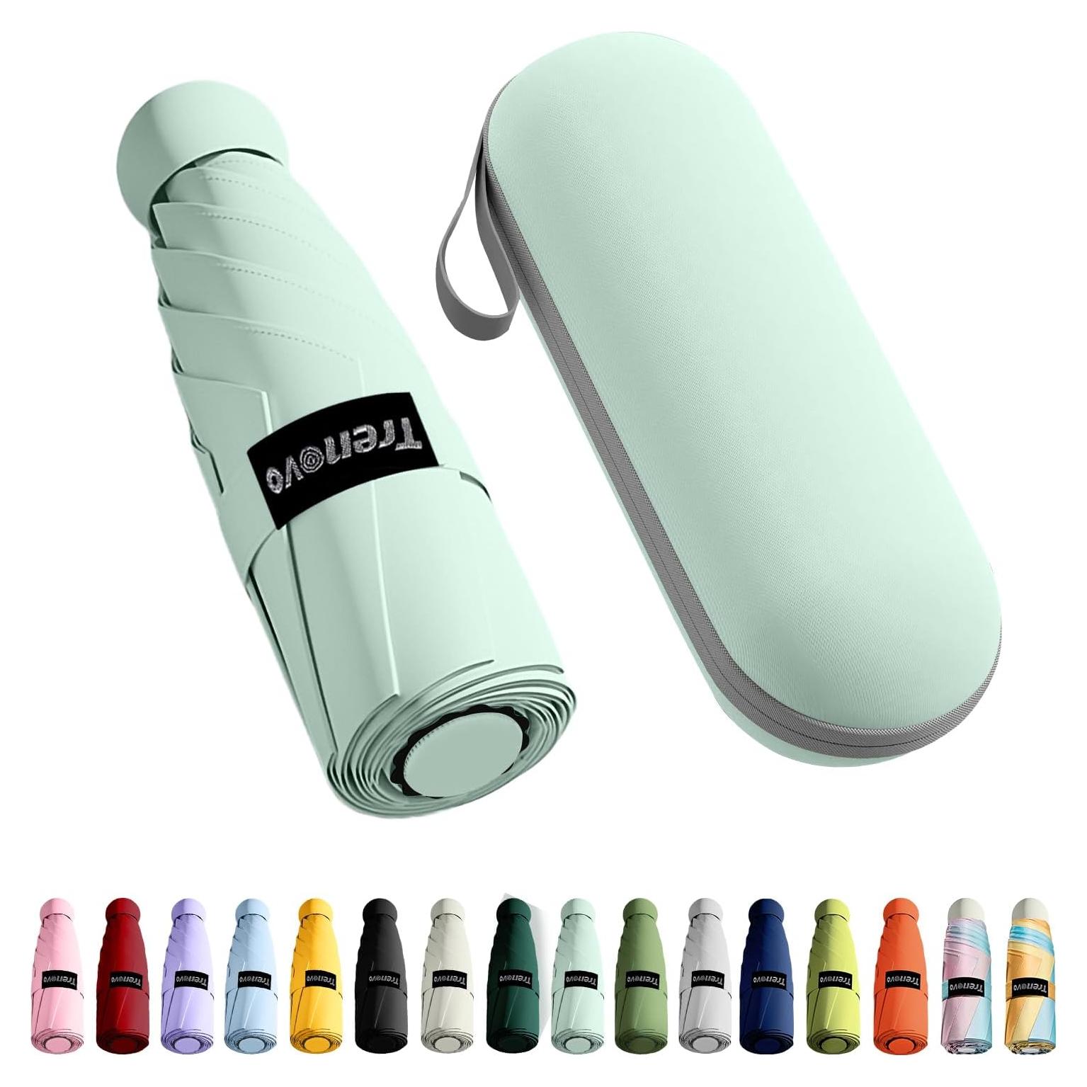 Paraguas Compacto Trenovo Verde Claro Plegable 107.95 cm