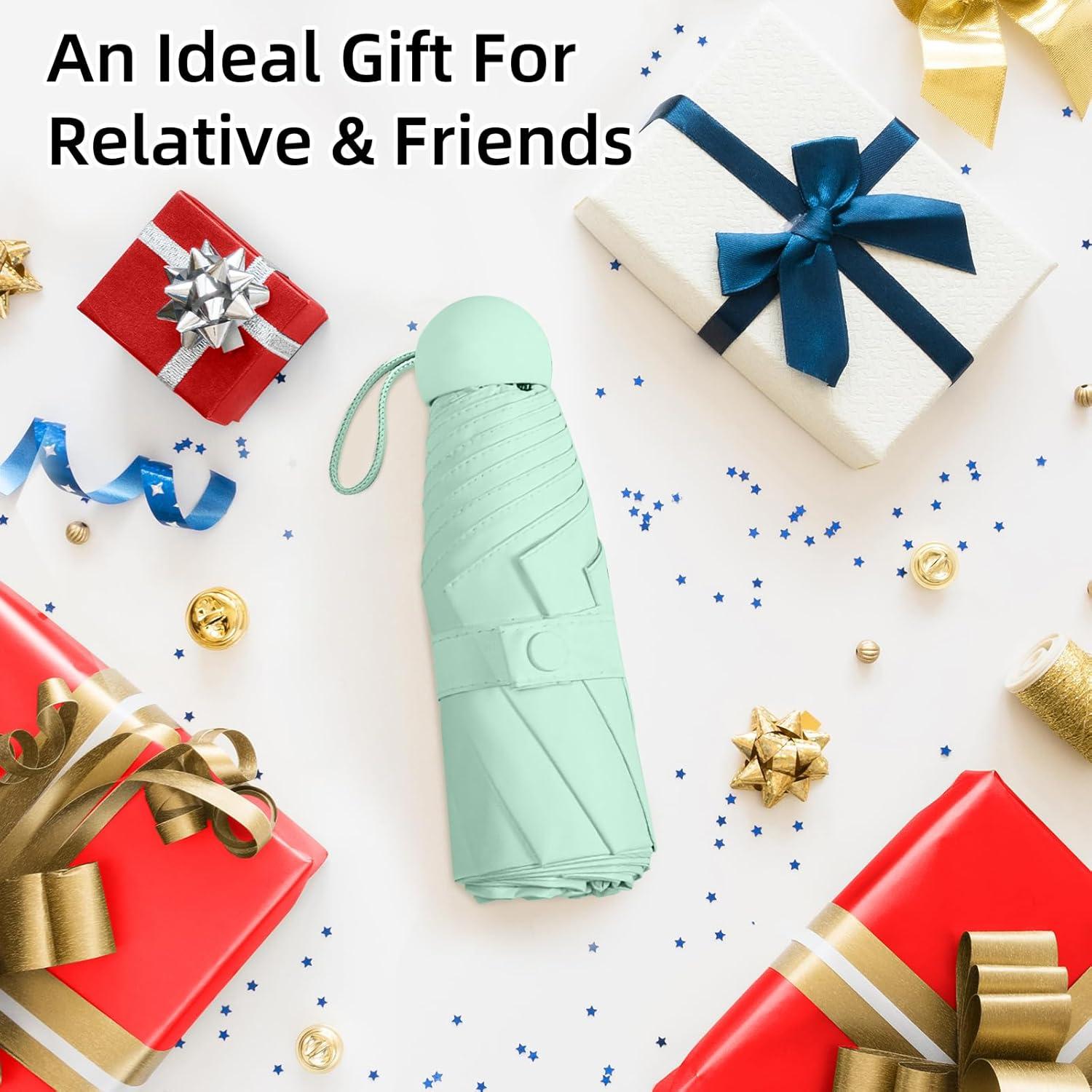 Paraguas Compacto Trenovo Verde Claro Plegable 107.95 cm