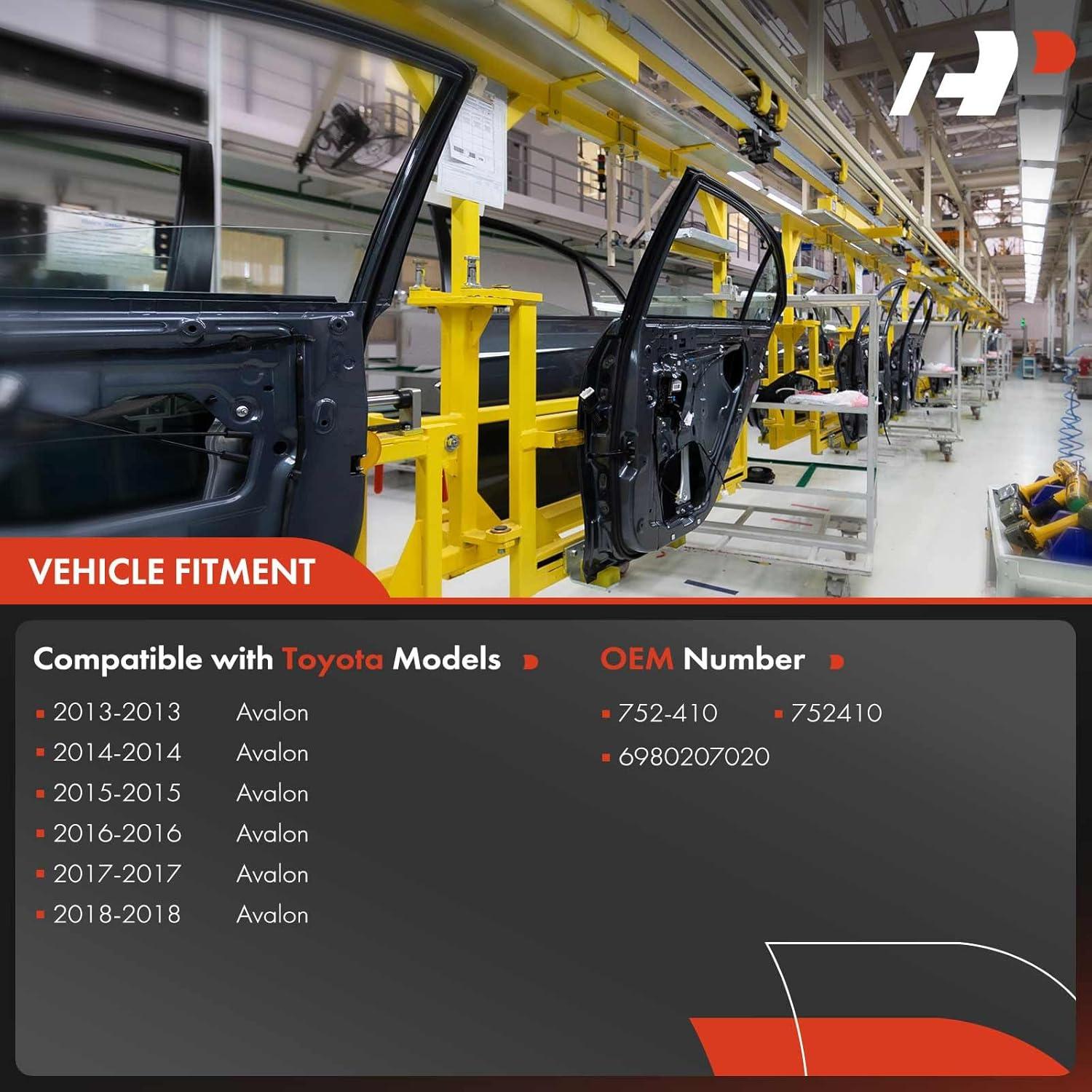 Regulador de Ventana Eléctrico A-Premium Toyota Avalon 2013-2018