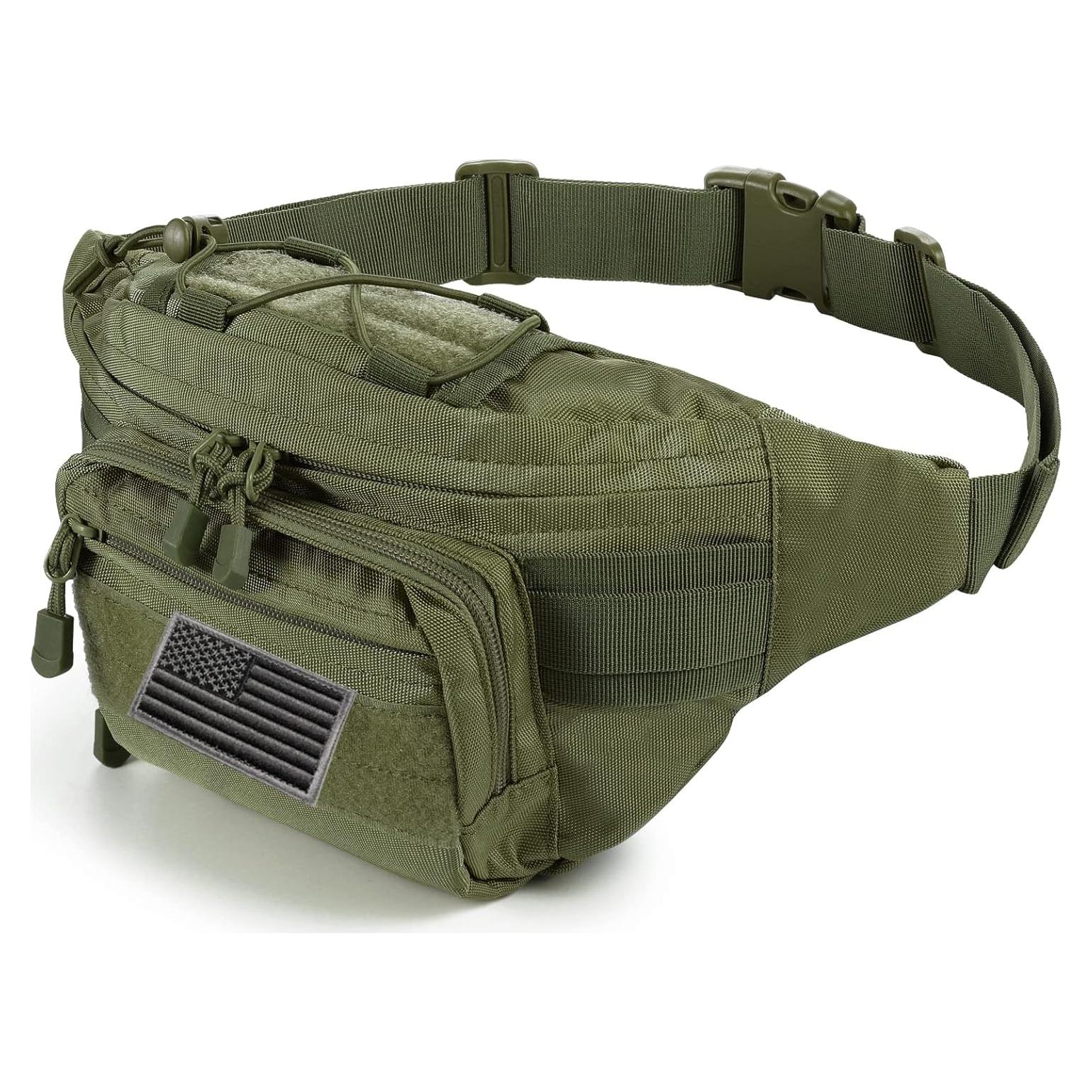 Bolsa de Cintura Táctica Militar SHX-500 Verde Ejército 2