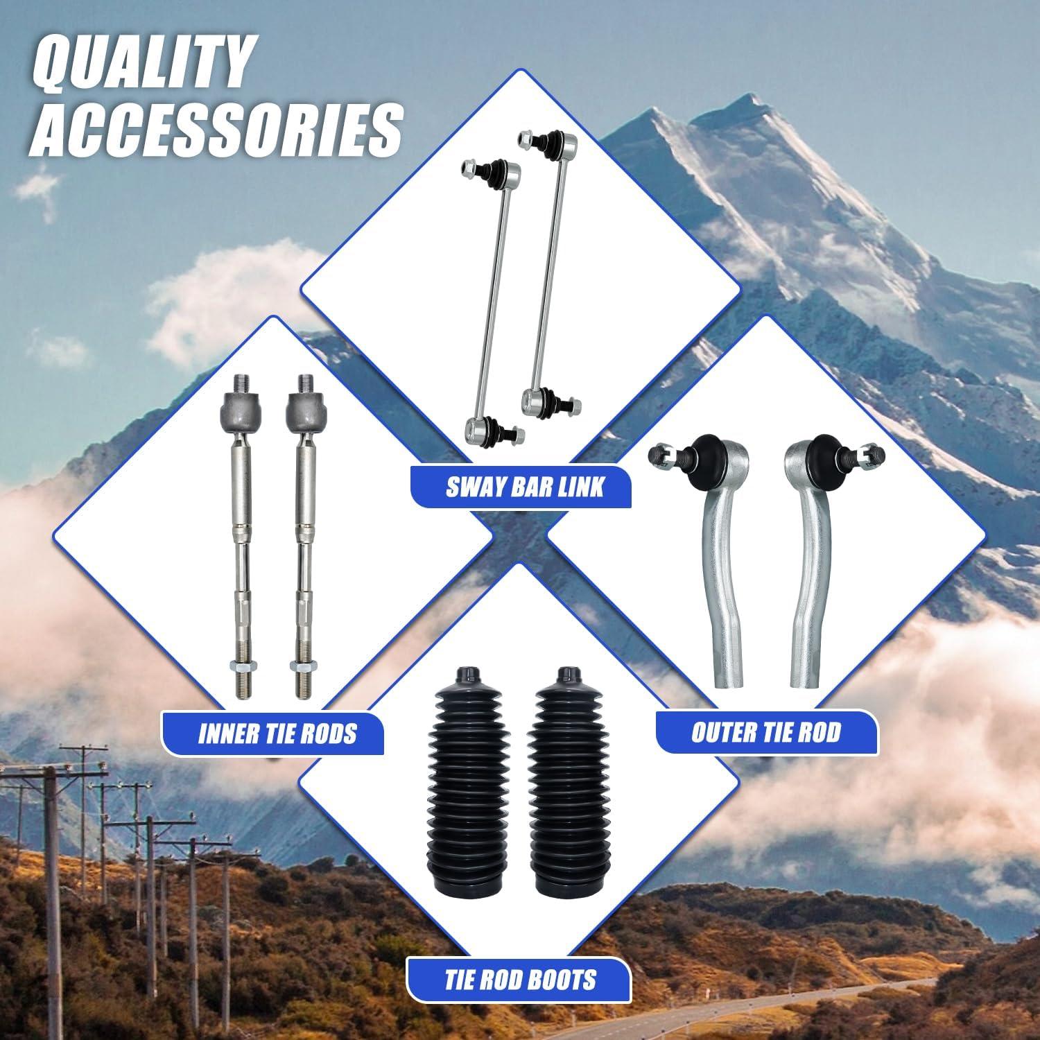 Kit de Suspensión Inferior Frontal 12PCS HAWK BROTHER para Toyota Corolla 2009-2013