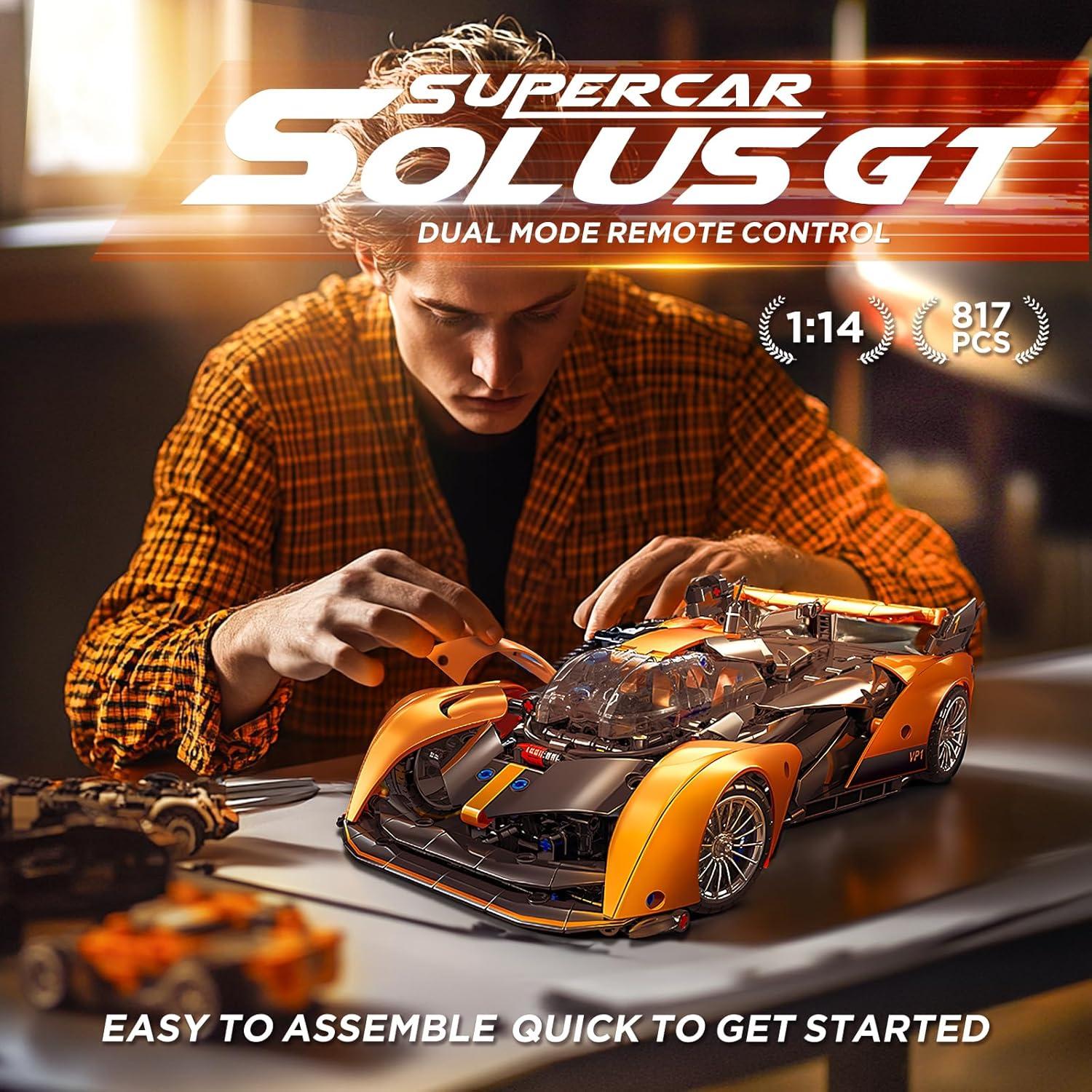 Coche de Construcción Control Remoto Solus GT 1:14 817 Piezas