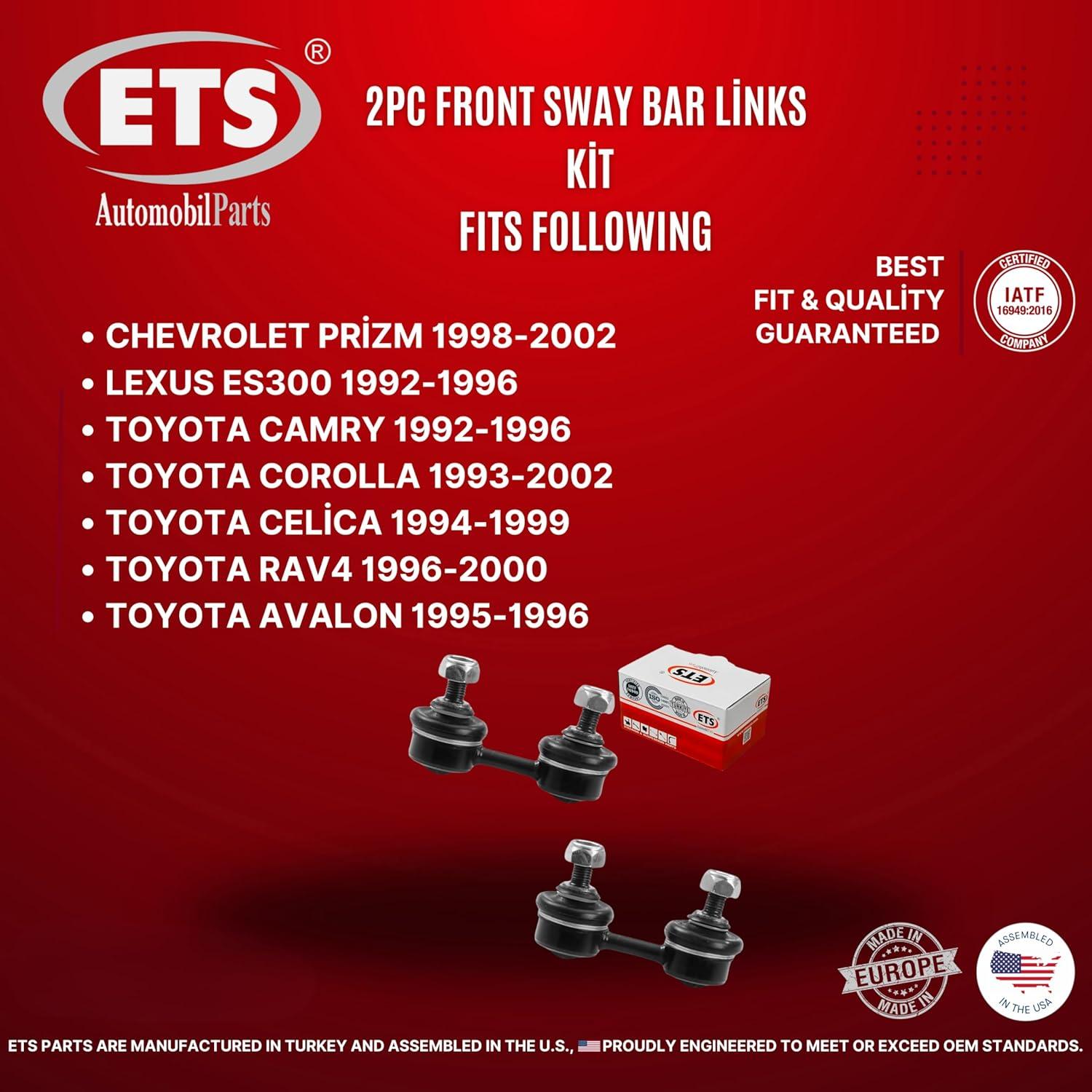 Barra Estabilizadora Delantera ETS K90124 para Toyota y Lexus