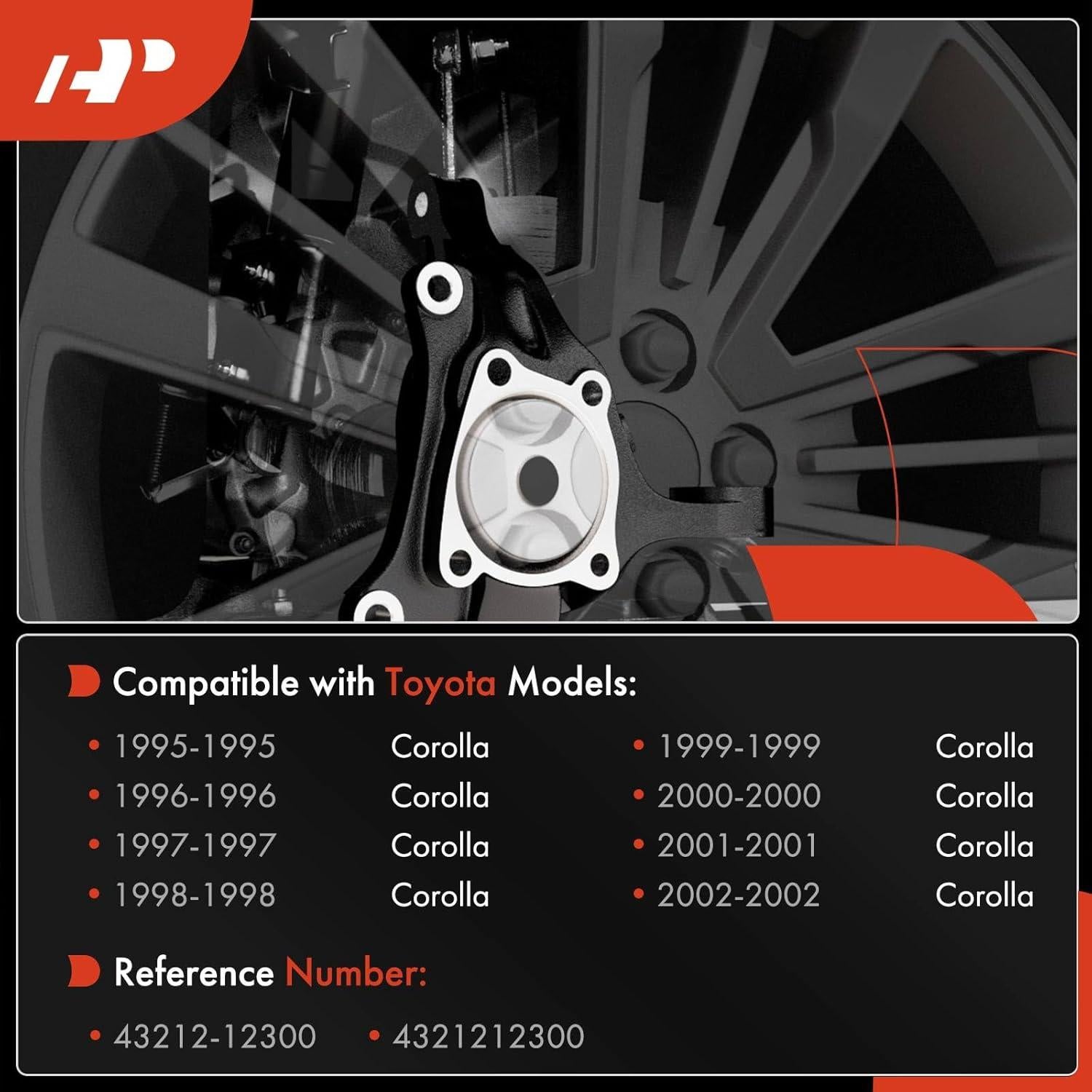Maza de Dirección Delantera A-Premium para Toyota Corolla 1995-2002