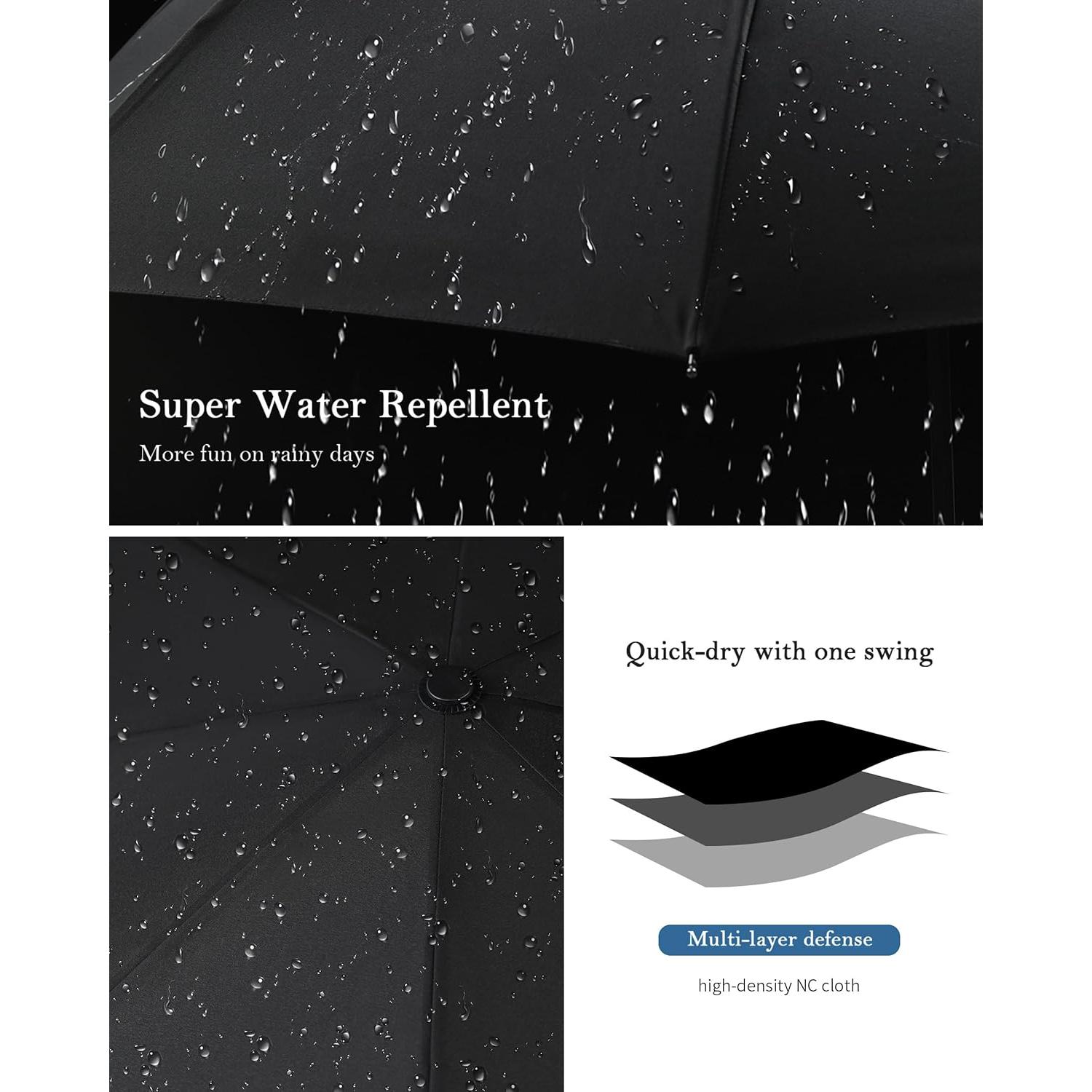 Paraguas Compacto A Prueba de Viento - Ligero y Automático