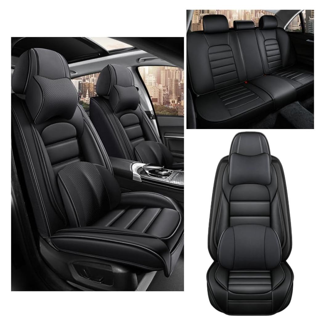 5 Fundas de Asiento Cscevt para Toyota Yaris 2007-2020 Negro