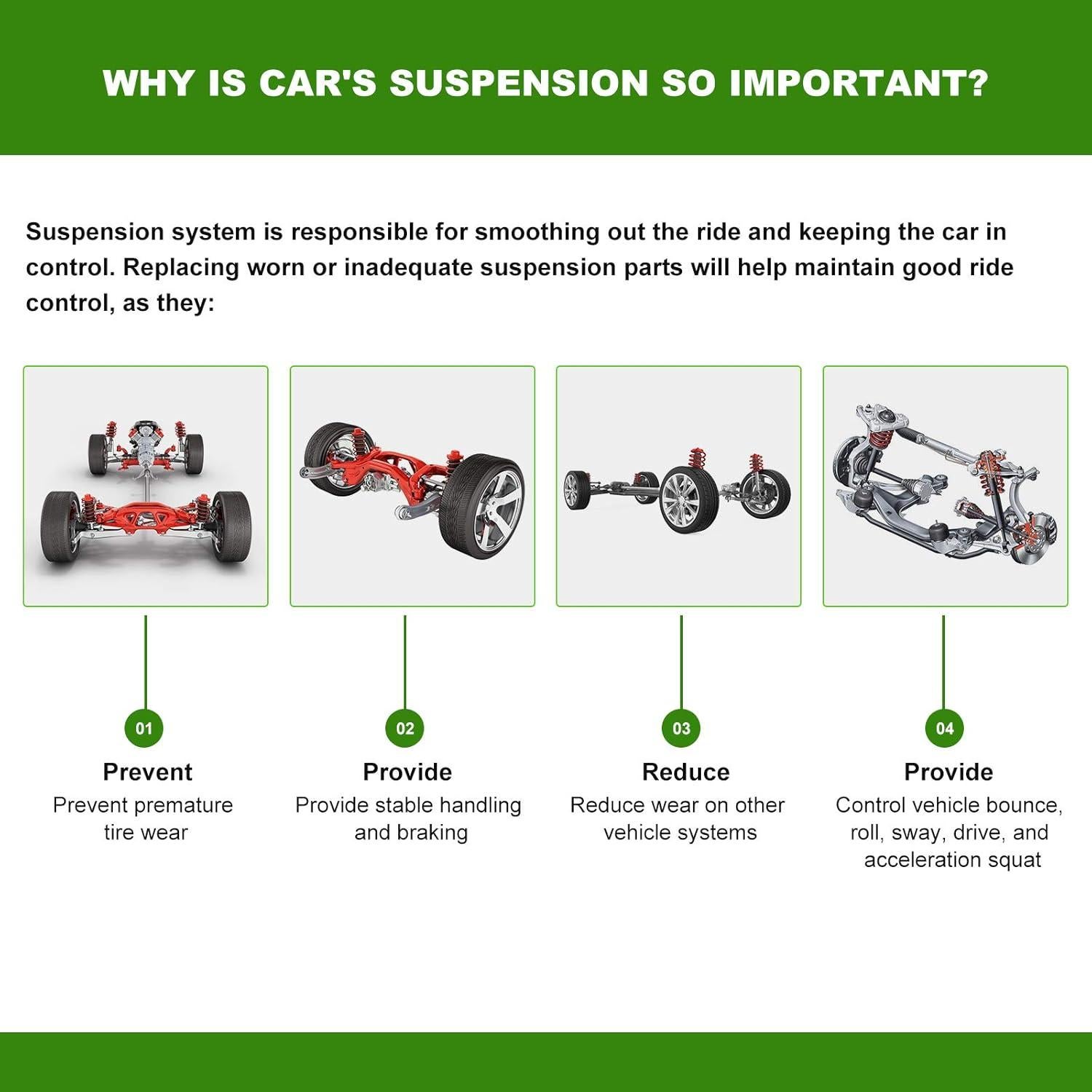 Kit de Suspensión Delantera SCITOO para Toyota Corolla 1996-2002