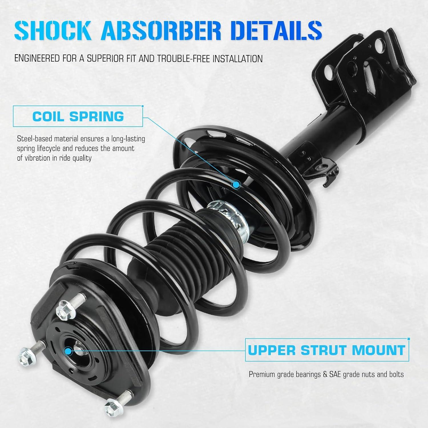 Ejes Completos Frontales ILONPA para Toyota Corolla 2014-2019