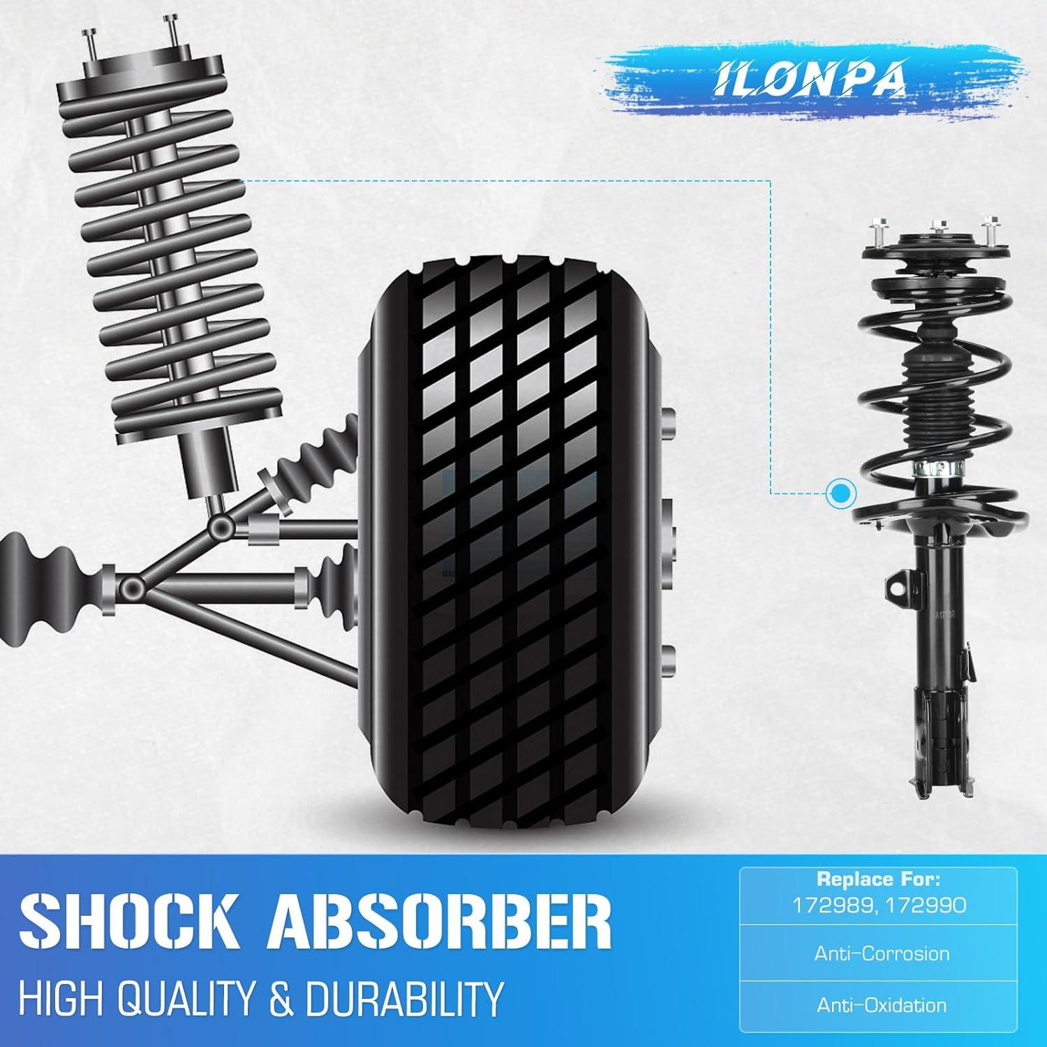 Ejes Completos Frontales ILONPA para Toyota Corolla 2014-2019