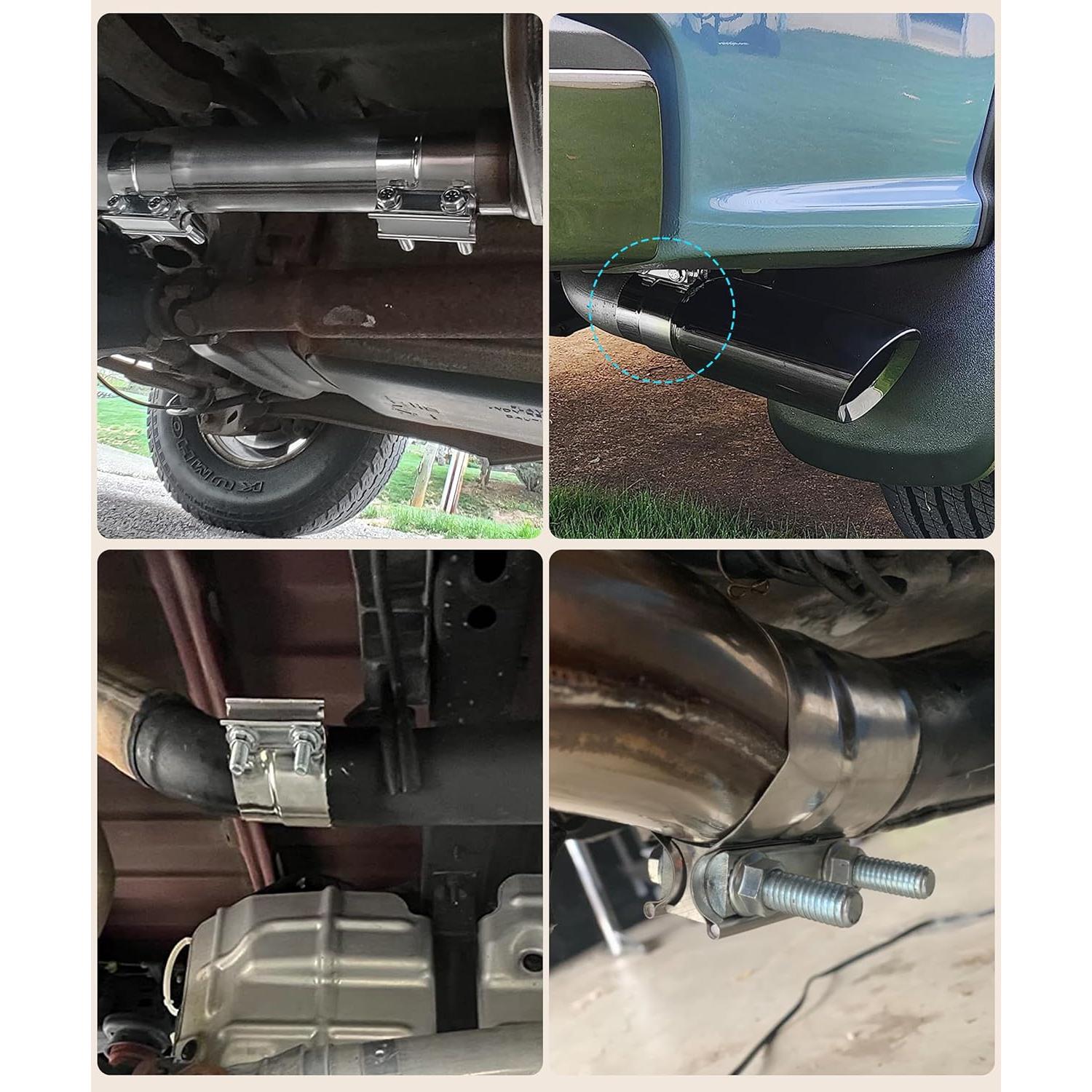 Abrazadera de escape acero inoxidable 6 tamaños bylikeho