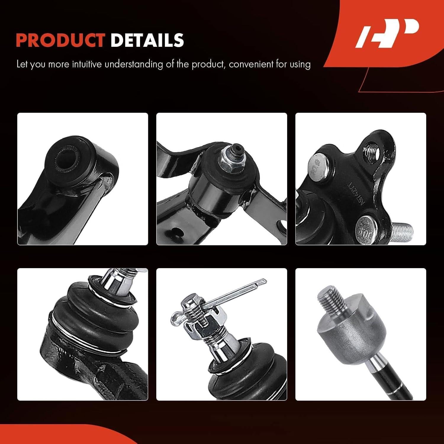 Conjunto A-Premium 8 Piezas Brazo Control Toyota Corolla 93-95