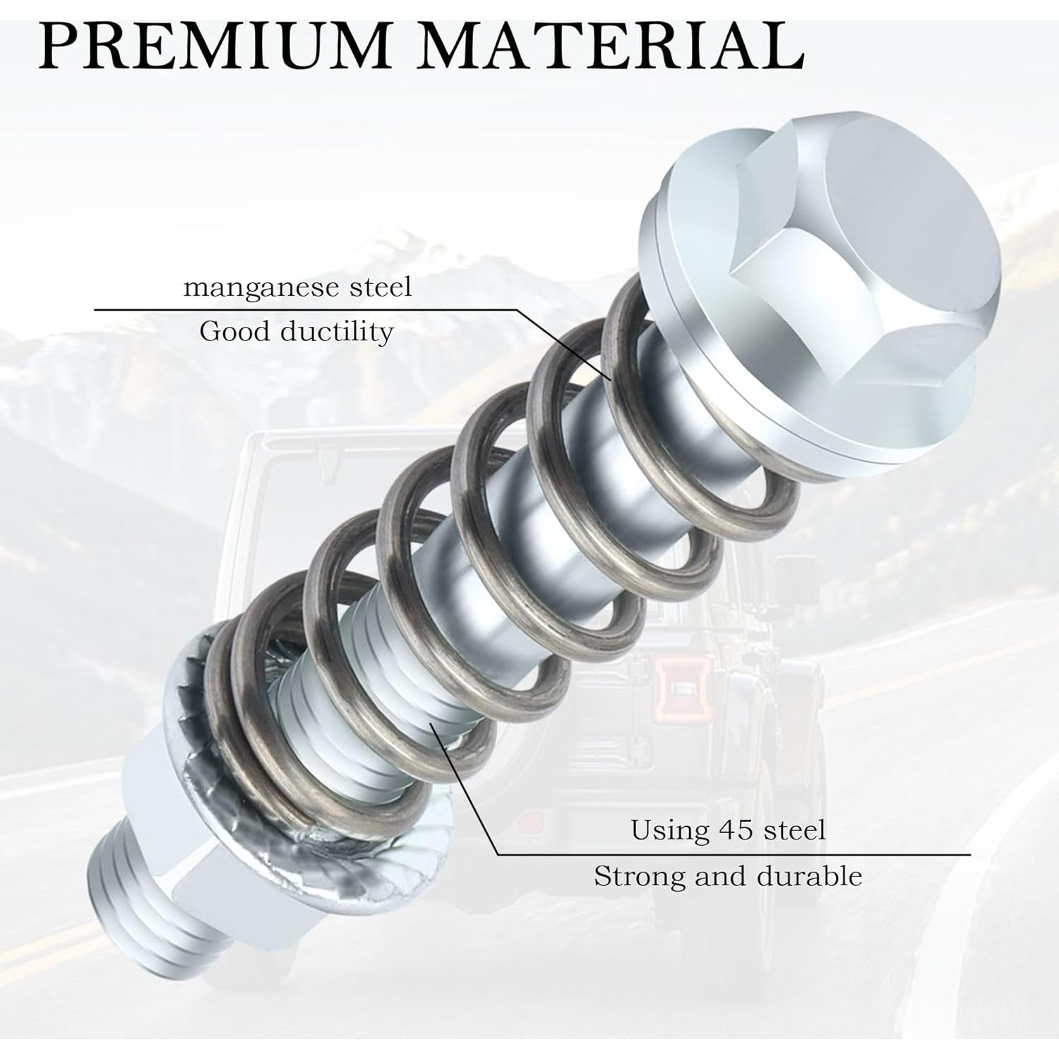 Kit de Tornillos y Tuercas de Escape Stacool M10x1.5mm 2Pcs