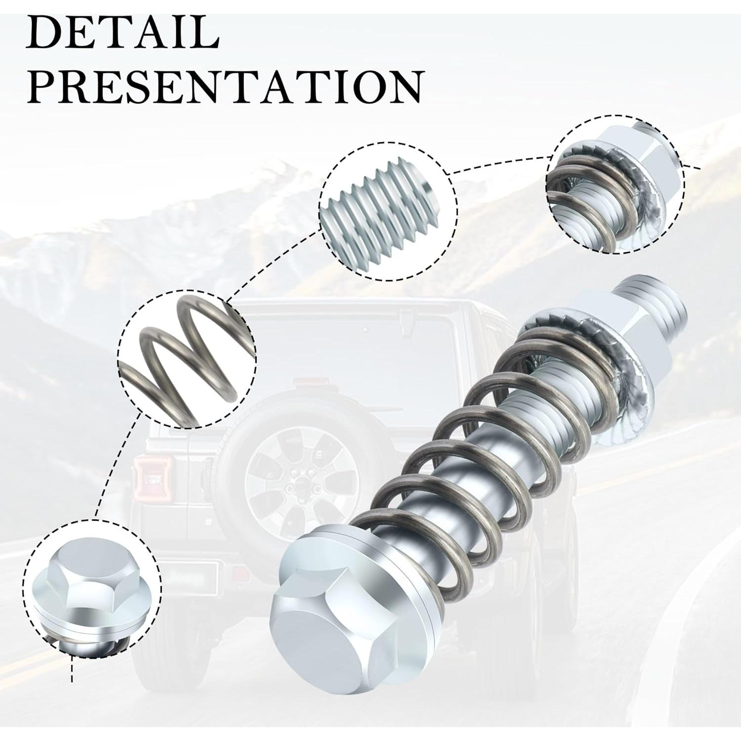 Kit de Tornillos y Tuercas de Escape Stacool M10x1.5mm 2Pcs