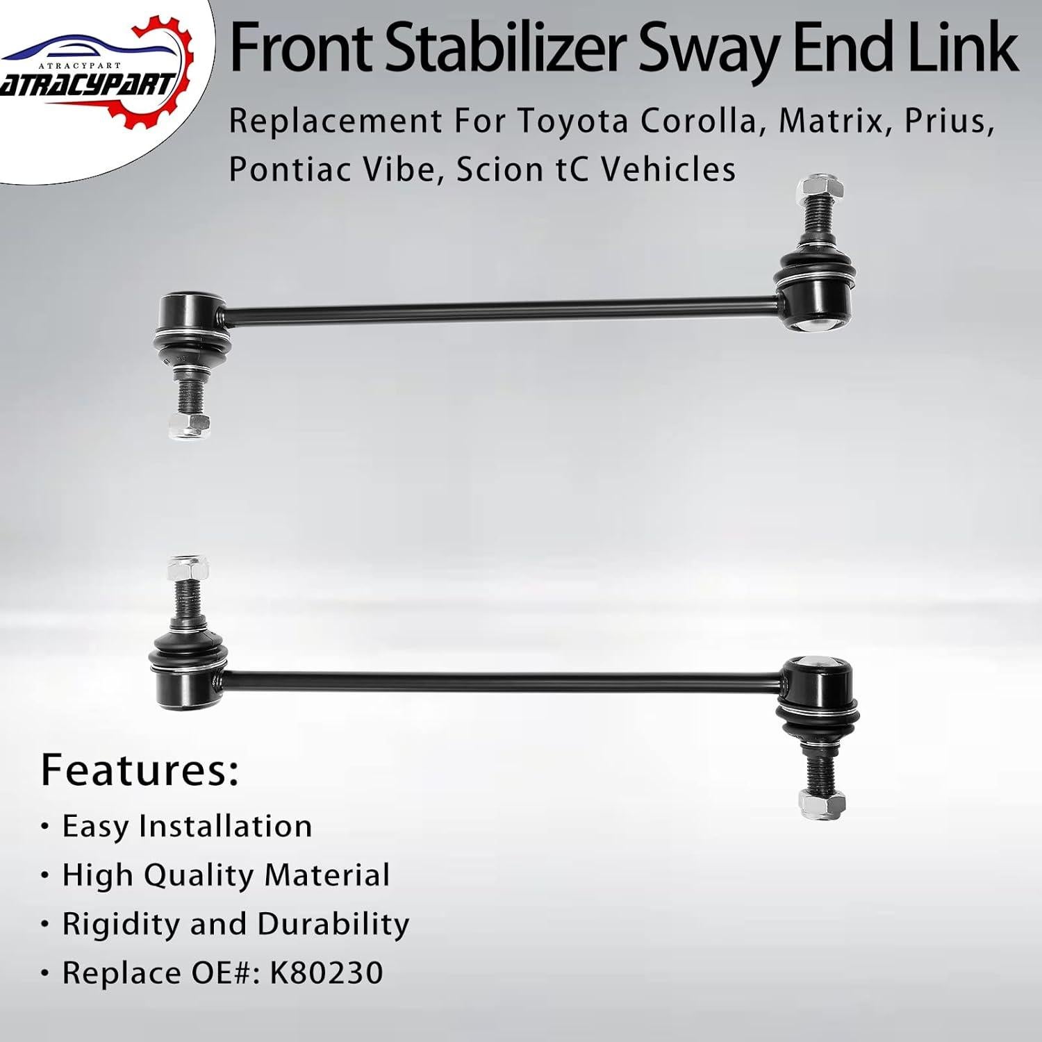 Enlaces de Estabilizador Delantero ATRACYPART K80230 x2