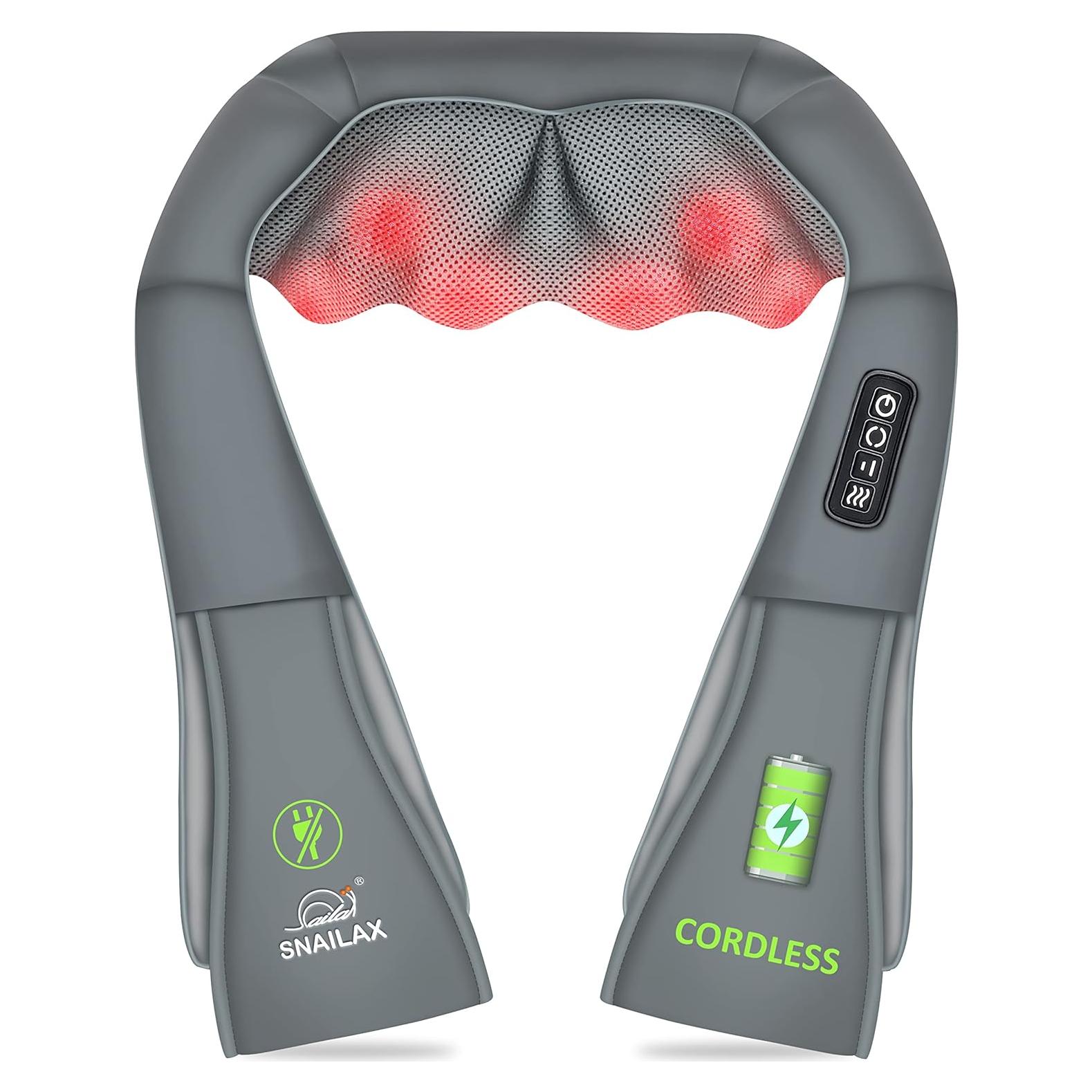 Masajeador de Cuello Inalámbrico Snailax con Calor