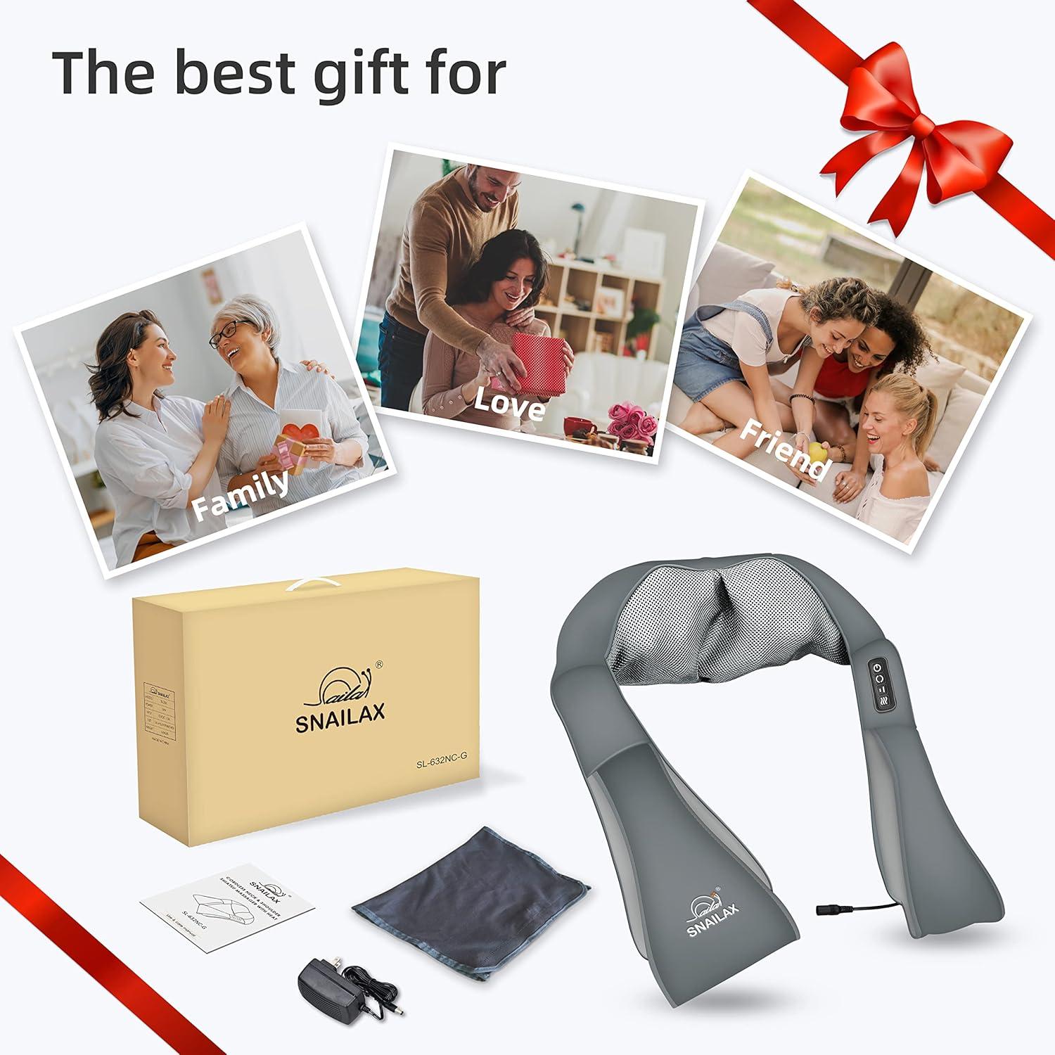 Masajeador de Cuello Inalámbrico Snailax con Calor