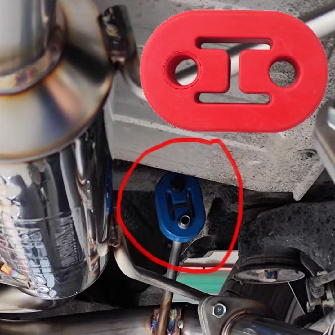 Soporte de Escape de Goma Vicue Universal 4 Piezas 73mm