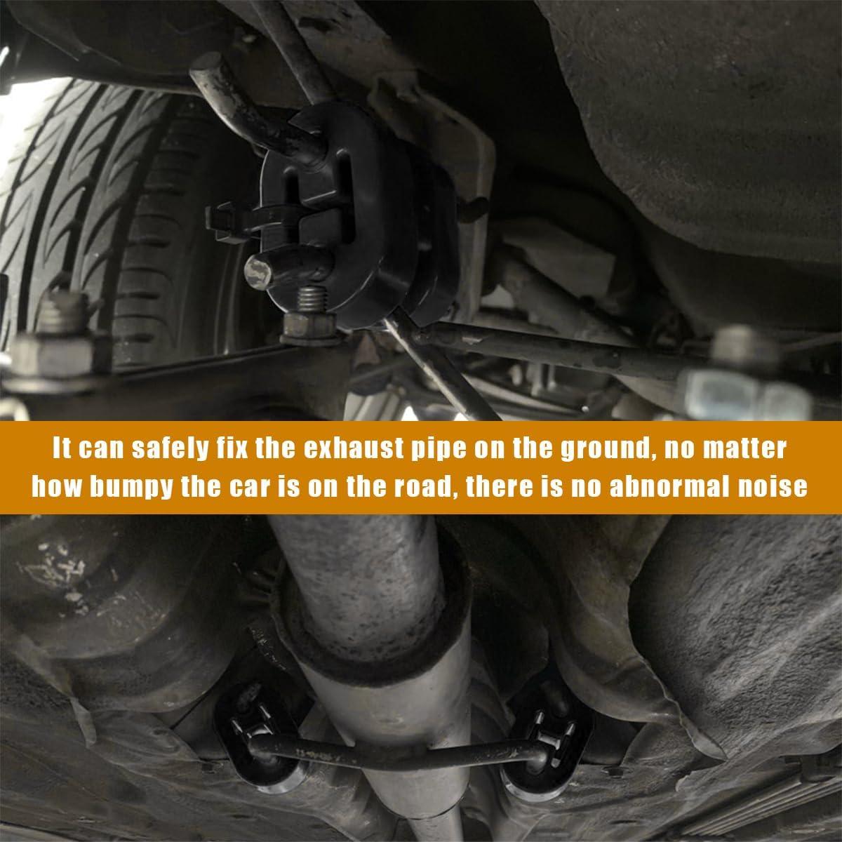 Soporte de Goma para Escape de Coche Ohleats 2 PCS 12mm