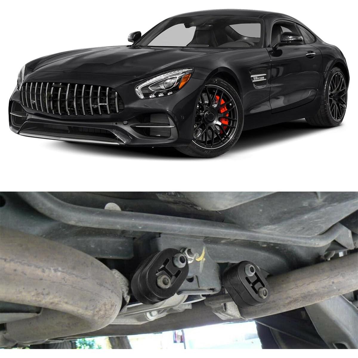 Soporte de Goma para Escape de Coche Ohleats 2 PCS 12mm