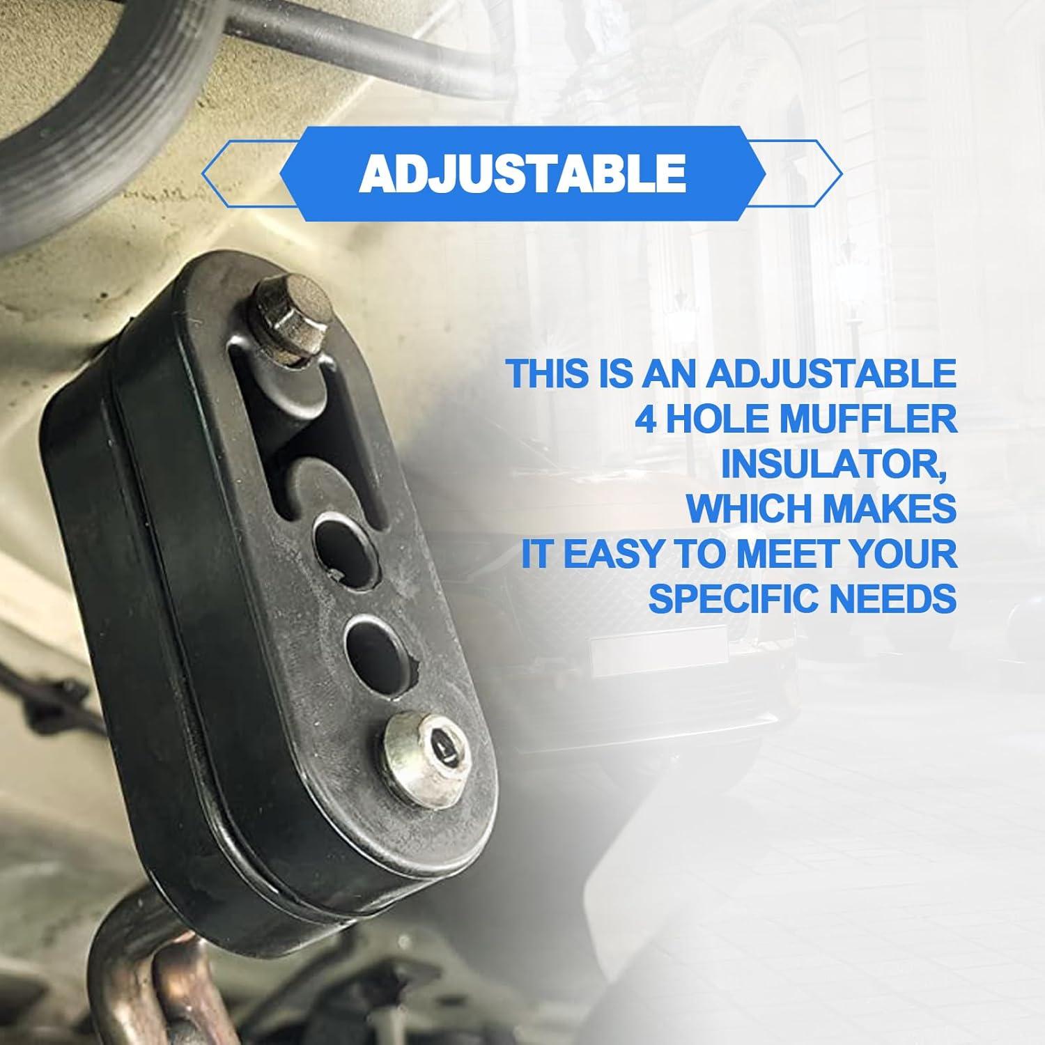 Soporte de Escape de Goma Vrasly 2 Piezas 12mm Universal