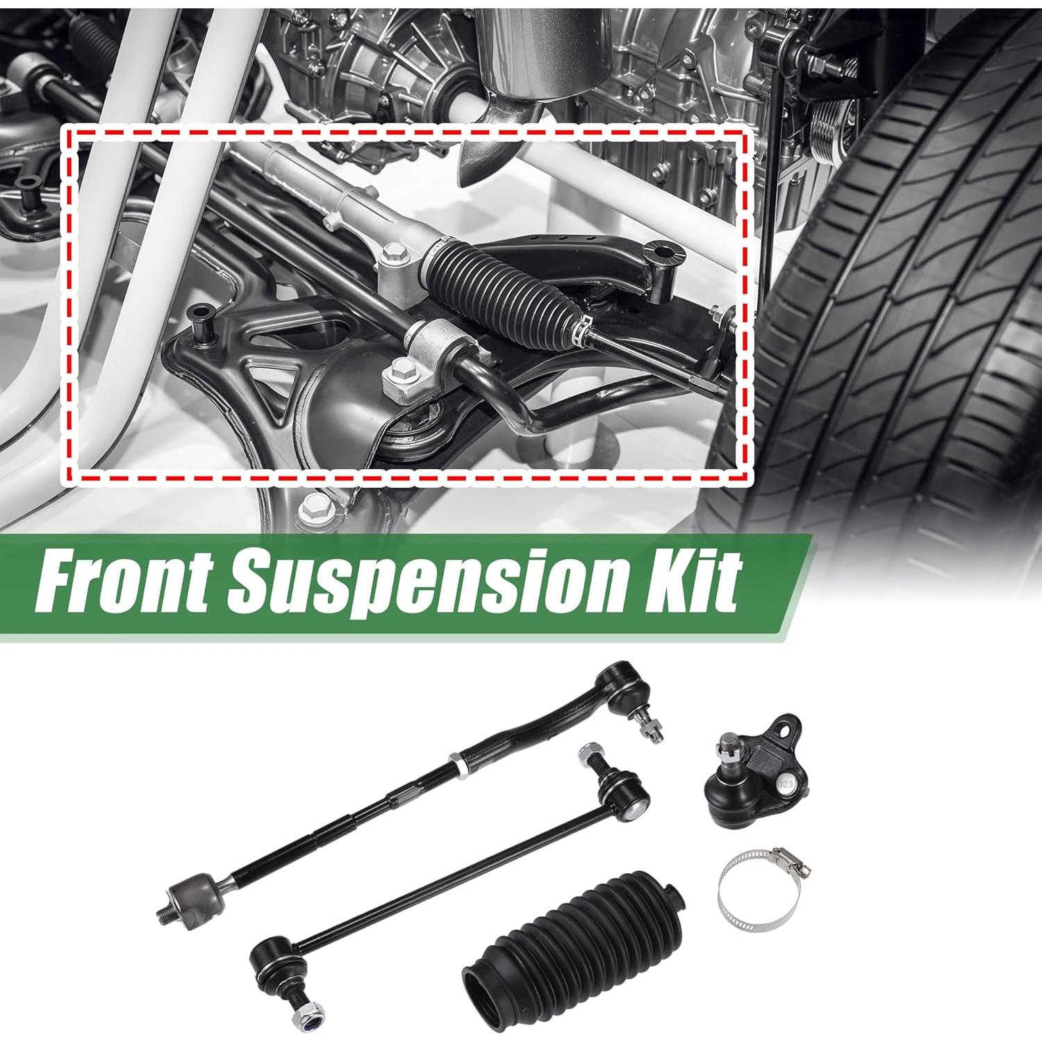 Kit de Suspensión Frontal 10 Piezas X AUTOHAUX para Toyota Corolla 2003-2008