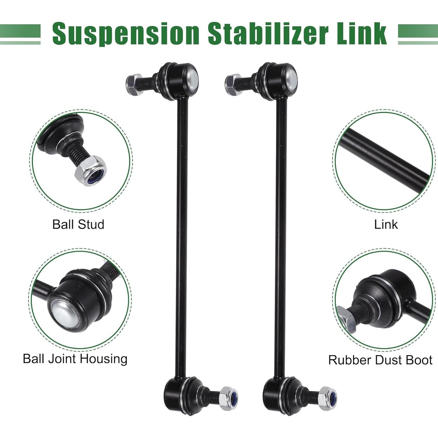 Kit de Suspensión Frontal 10 Piezas X AUTOHAUX para Toyota Corolla 2003-2008