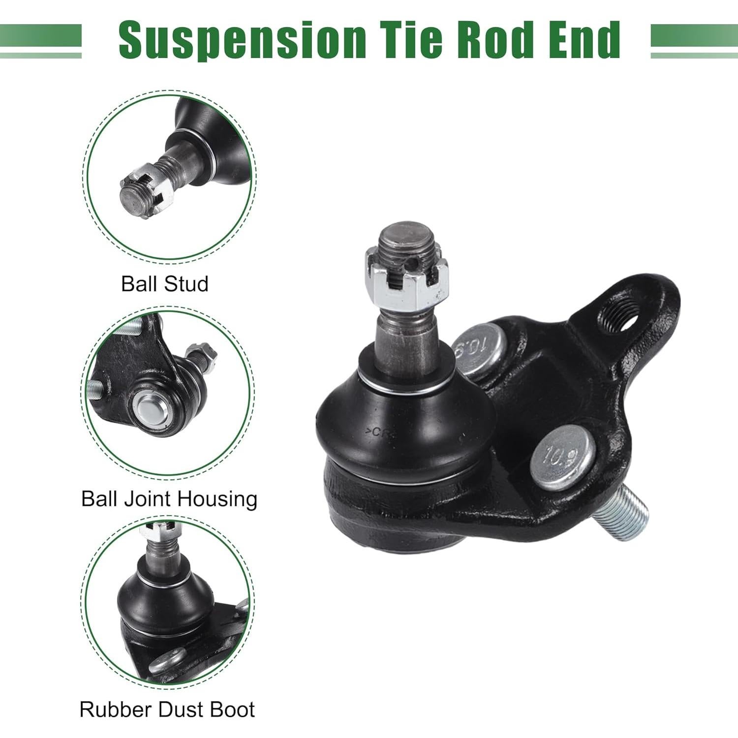 Kit de Suspensión Frontal 10 Piezas X AUTOHAUX para Toyota Corolla 2003-2008