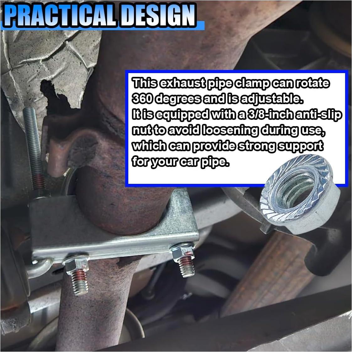 Abrazadera de Escape BDZMC con Soporte Universal 25.1 cm