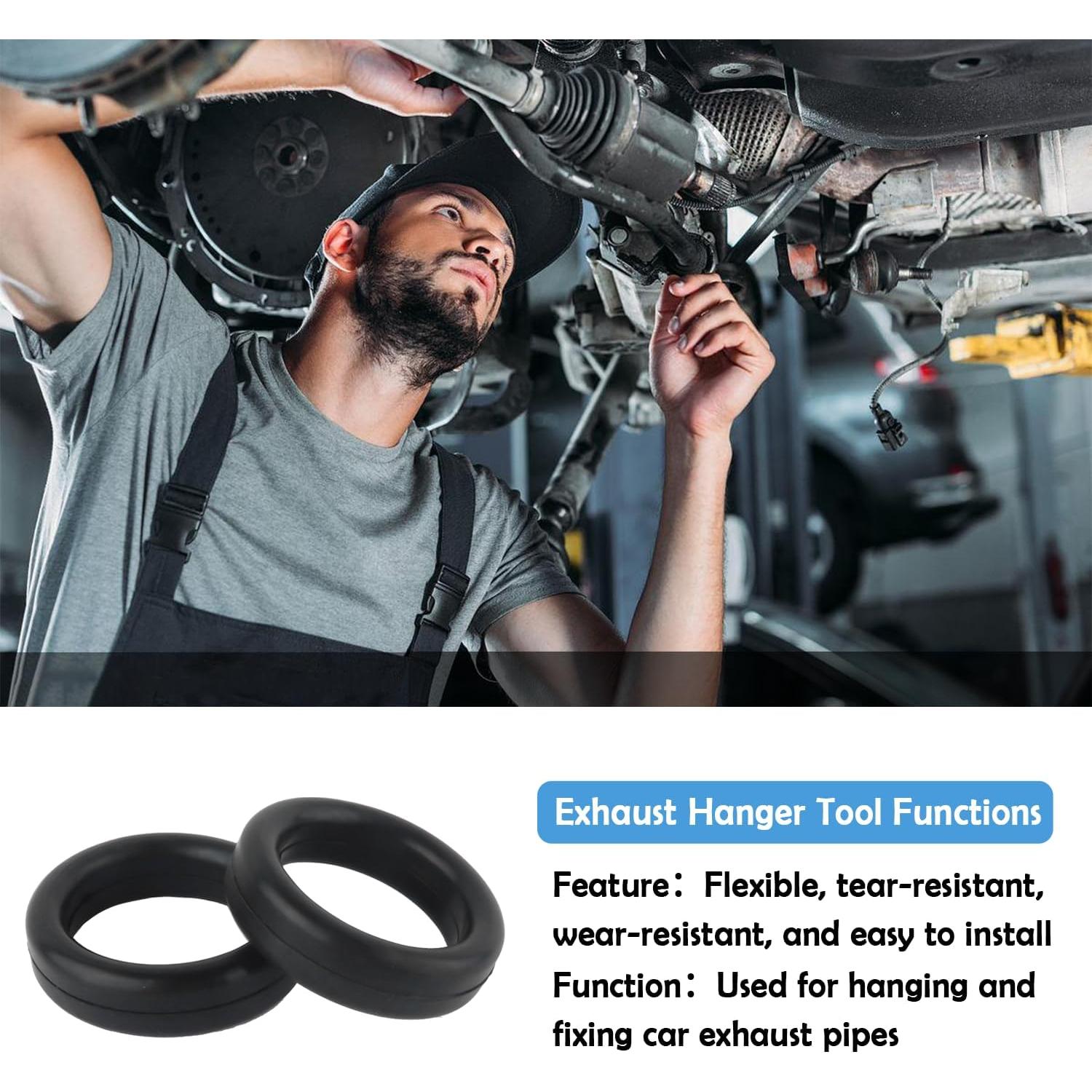 4 Soportes de Escape de Goma Salior para Automóviles 69mm