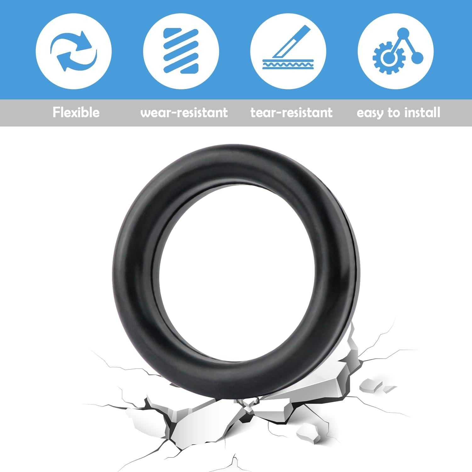 4 Soportes de Escape de Goma Salior para Automóviles 69mm