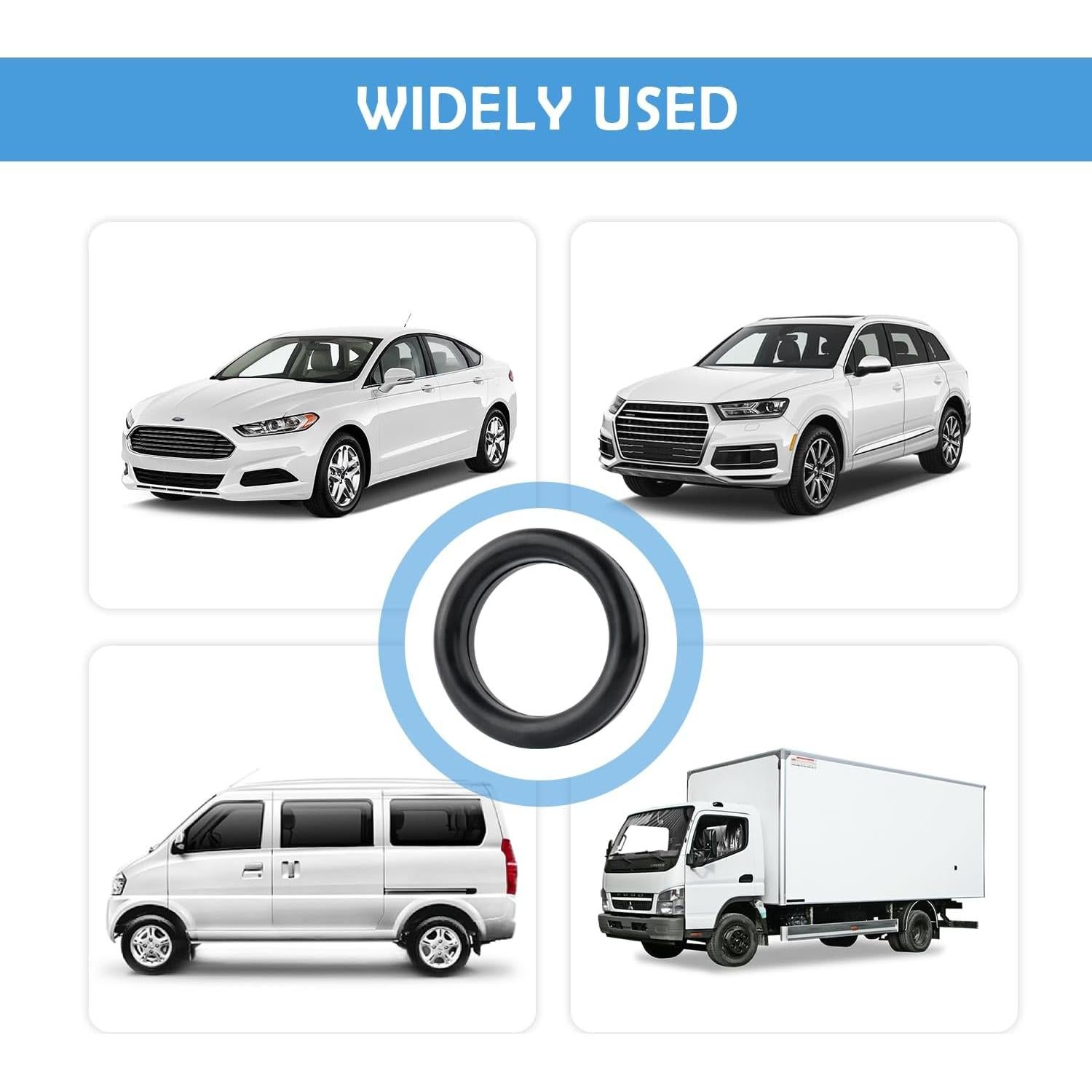 4 Soportes de Escape de Goma Salior para Automóviles 69mm