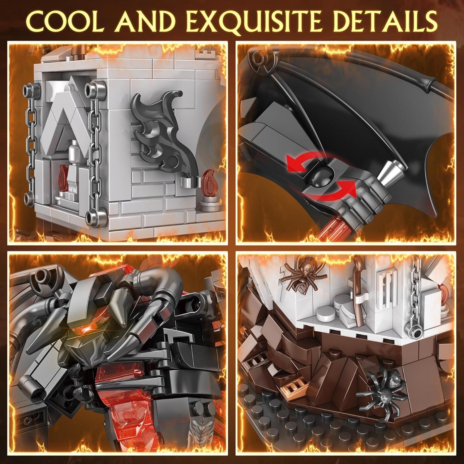 Conjunto de Construcción Demonio de Llama Yijing 988 Piezas