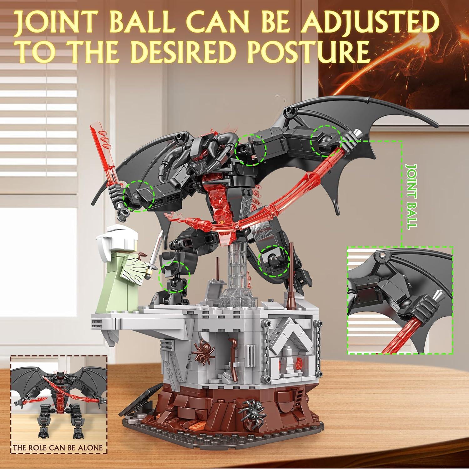 Conjunto de Construcción Demonio de Llama Yijing 988 Piezas