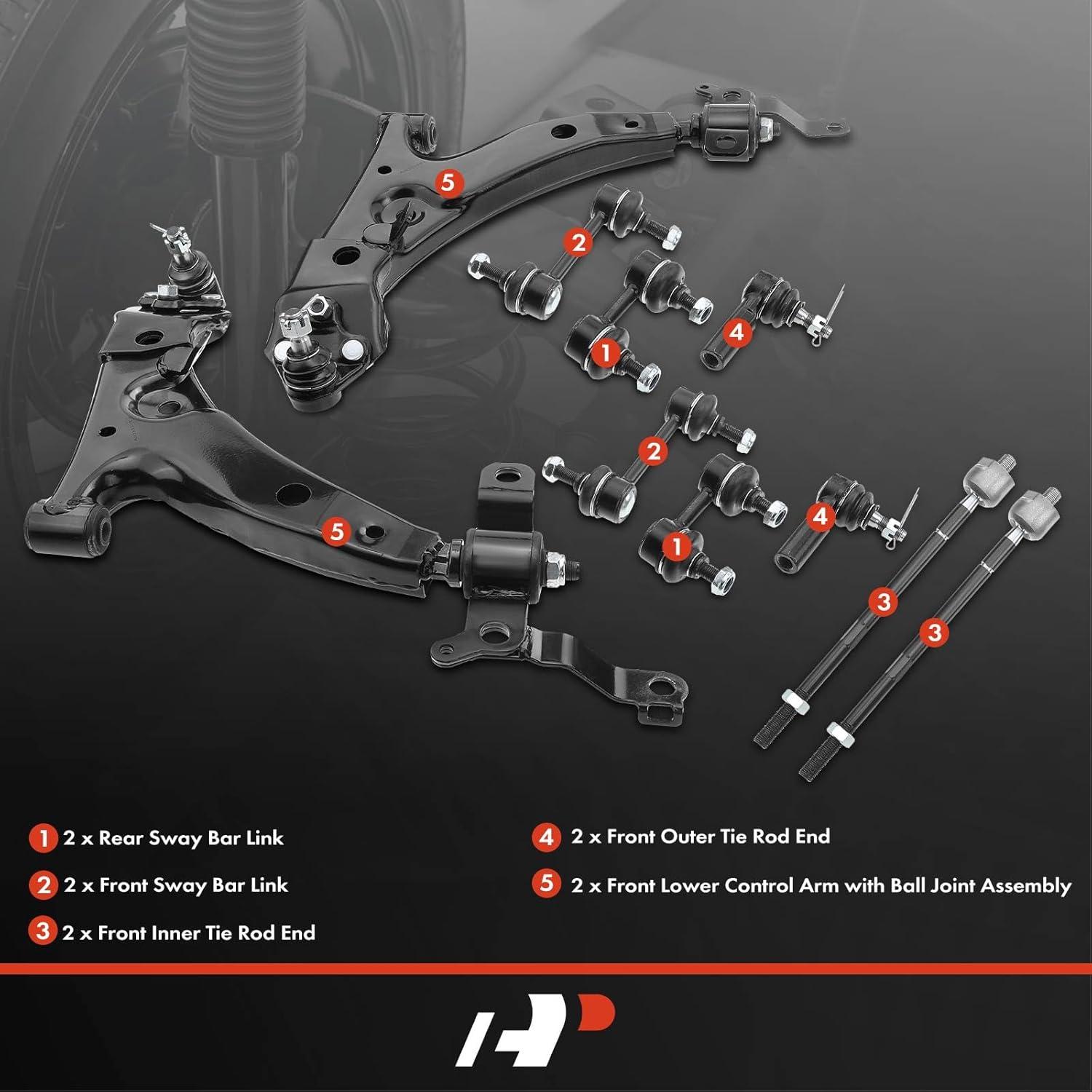 Conjunto A-Premium 10 Piezas Suspensión Toyota Corolla 93-95