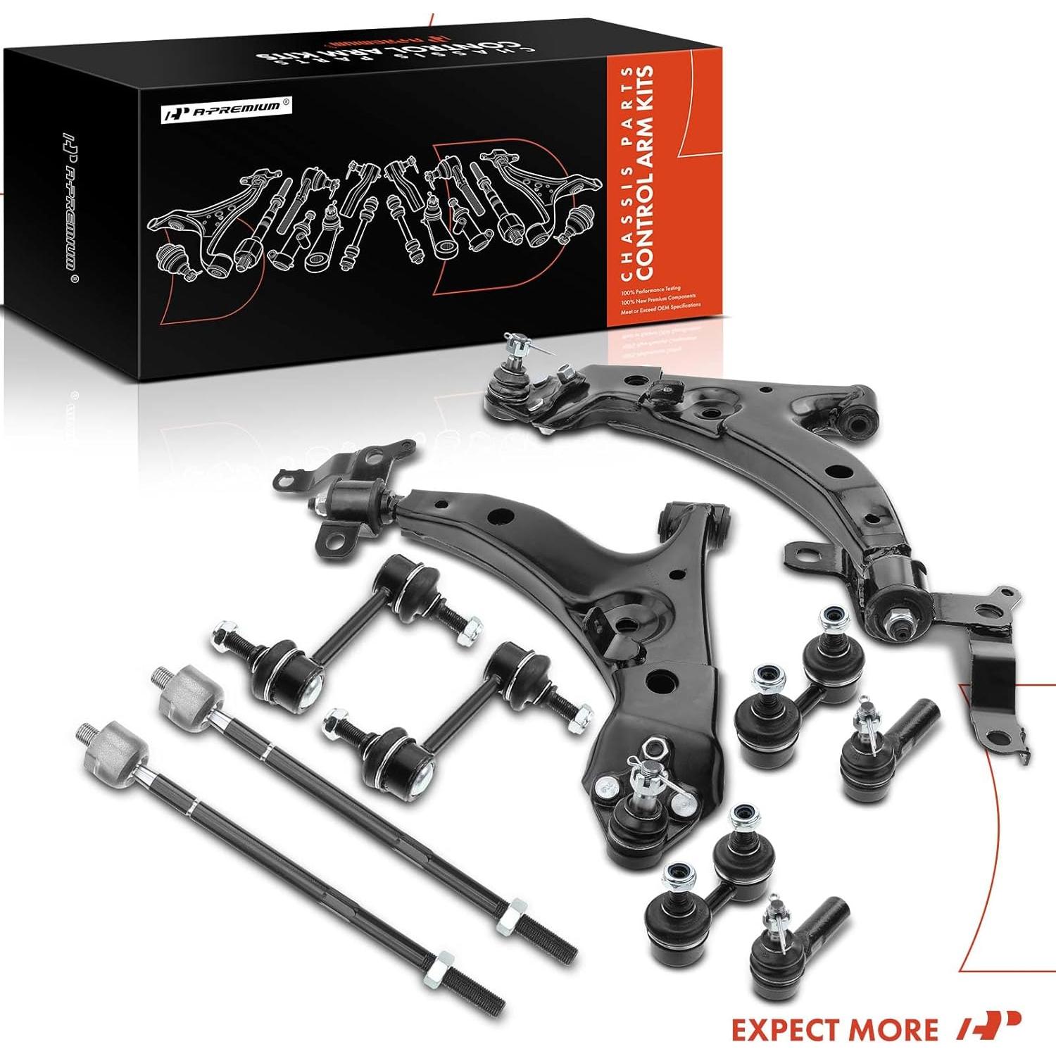 Conjunto A-Premium 10 Piezas Suspensión Toyota Corolla 93-95