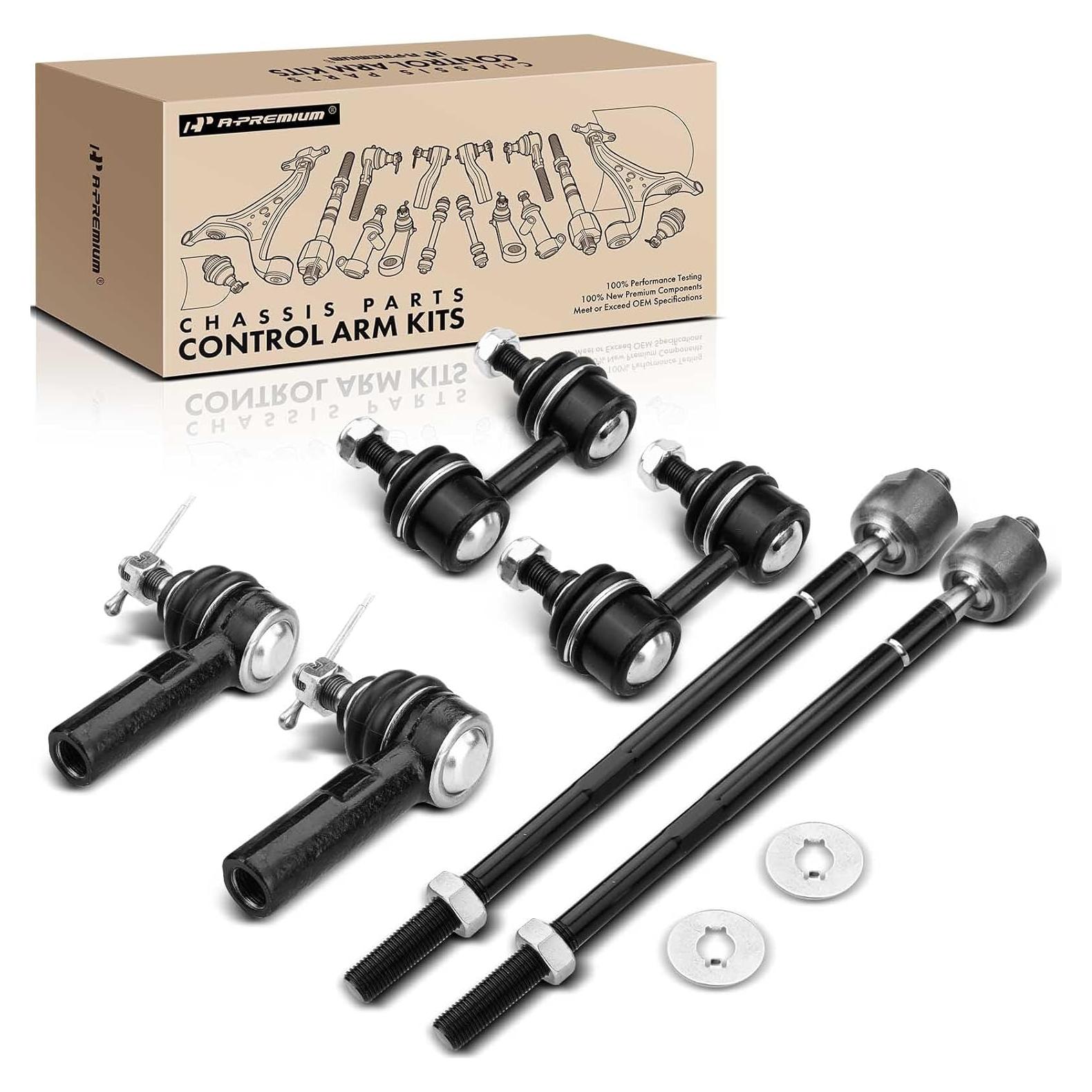 Juego A-Premium de 6 Enlaces y Extremos de Dirección Toyota y Chevrolet