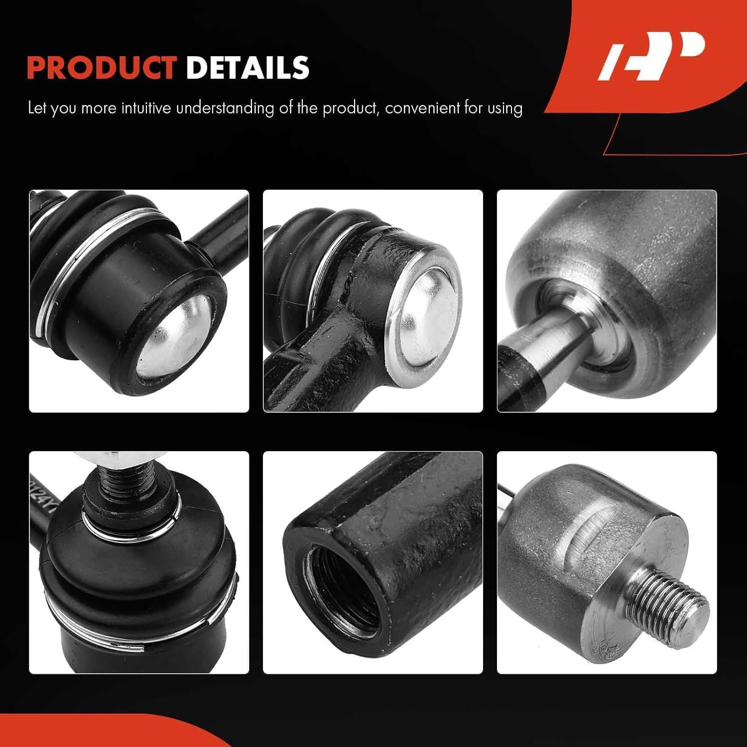 Juego A-Premium de 6 Enlaces y Extremos de Dirección Toyota y Chevrolet